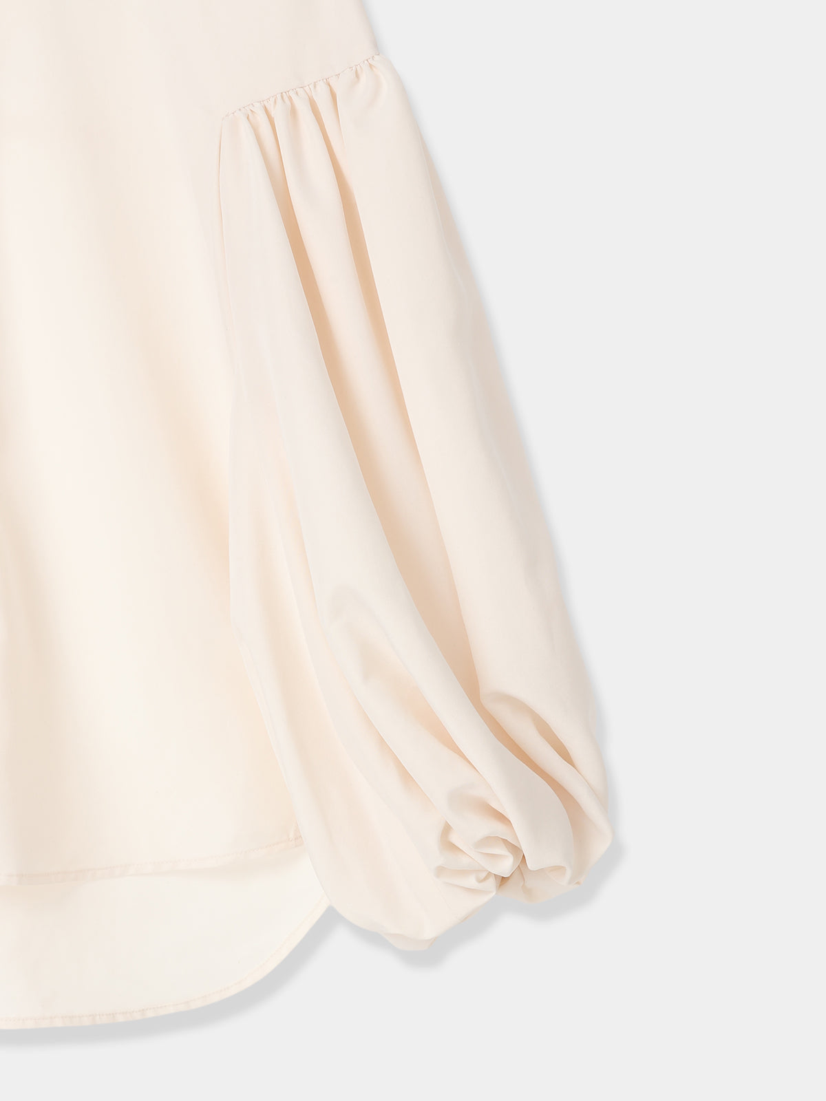 Bow Tie Balloon Sleeve Blouse