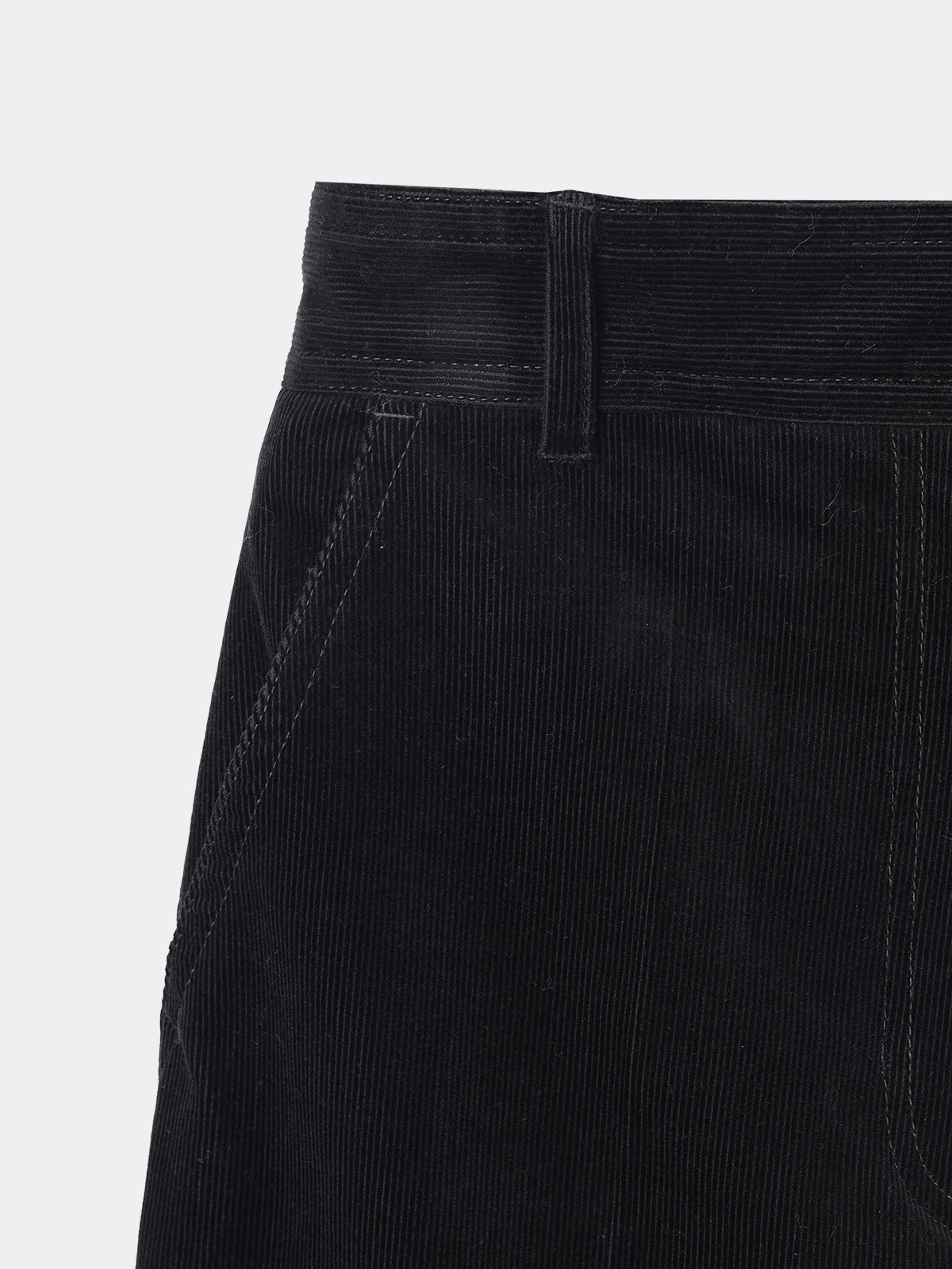 Back Vents Corduroy Flare Pants