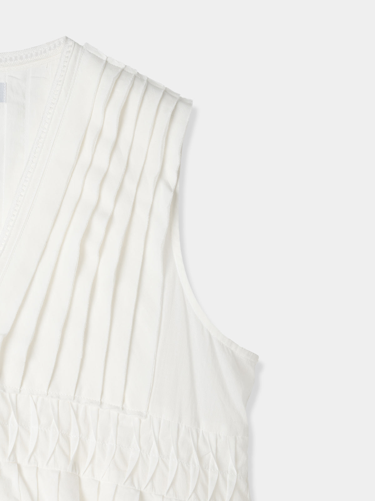 Cotton Tiered Volume Blouse