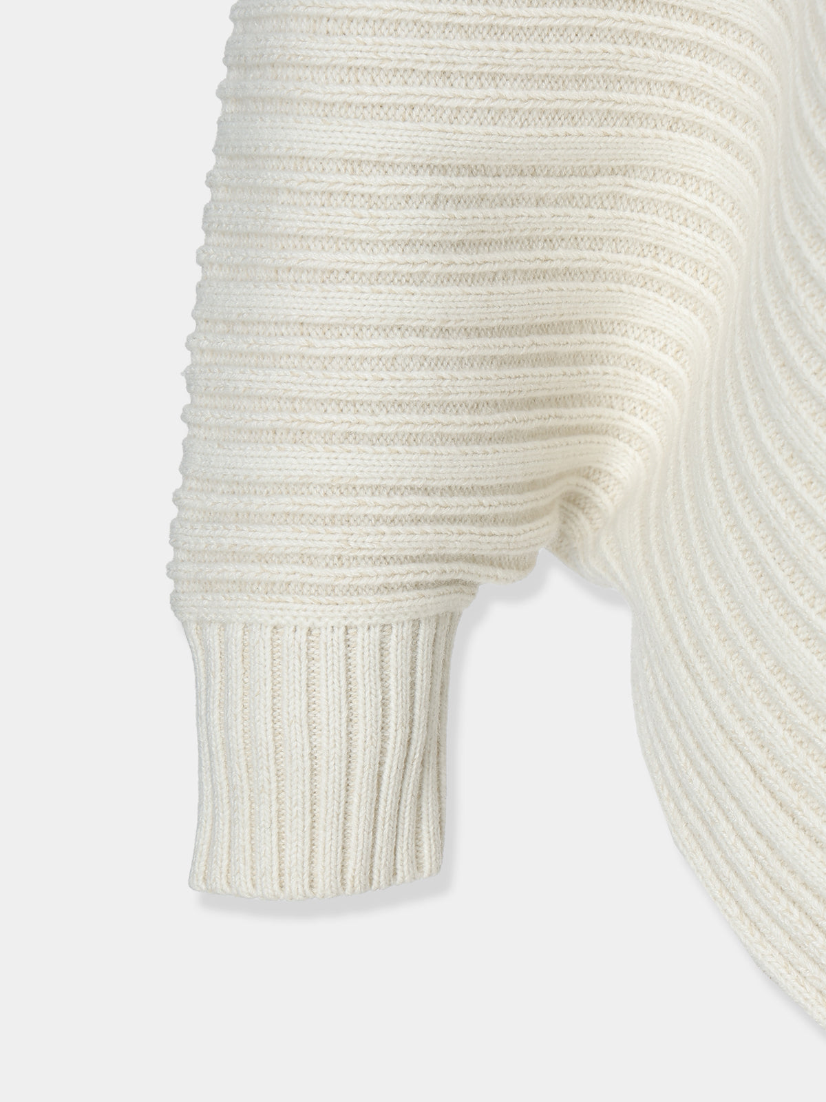 Panel Rib Wool Knit Tops