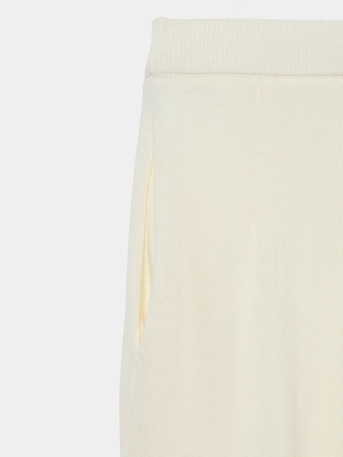 Structured Tuck Wide Pants