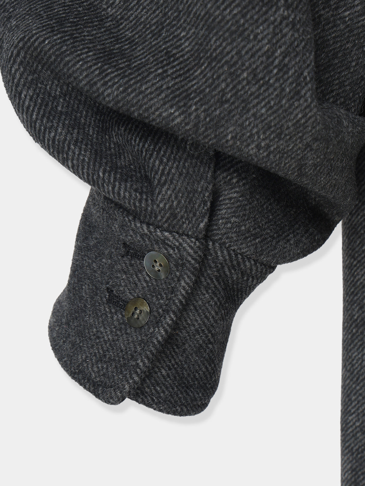 Belted Wool Shirt Dress