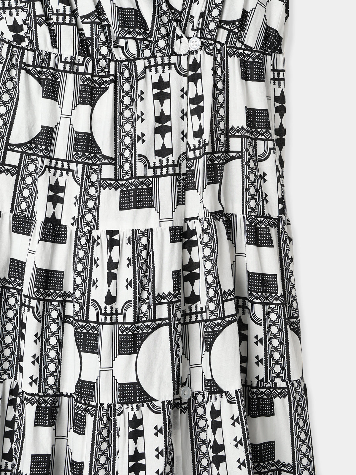 Geometric tiered Dress