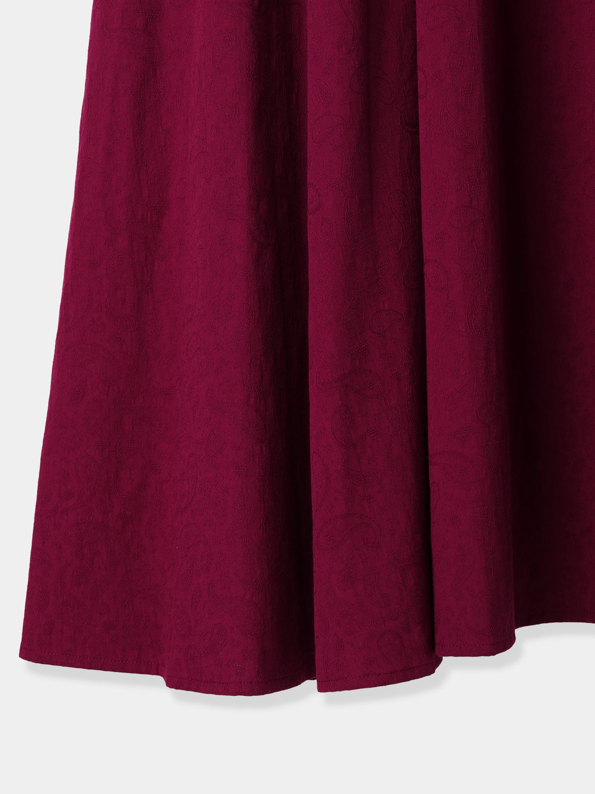 Paisley jacquard piping Dress