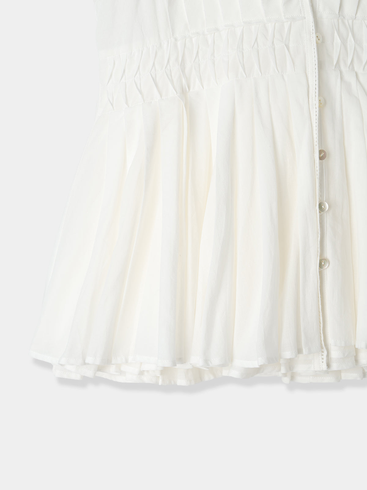 Cotton Tiered Volume Blouse
