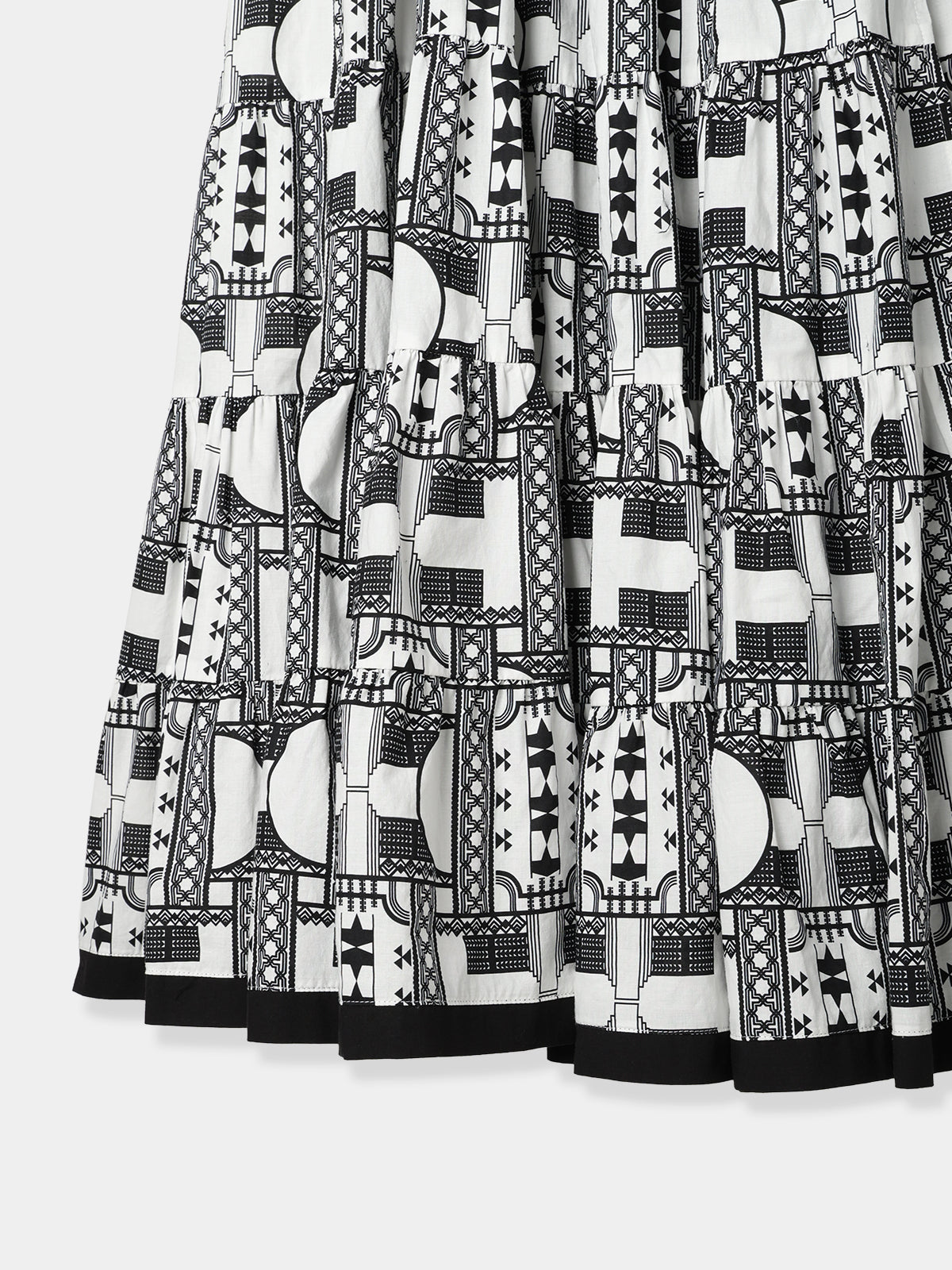 Geometric tiered Dress