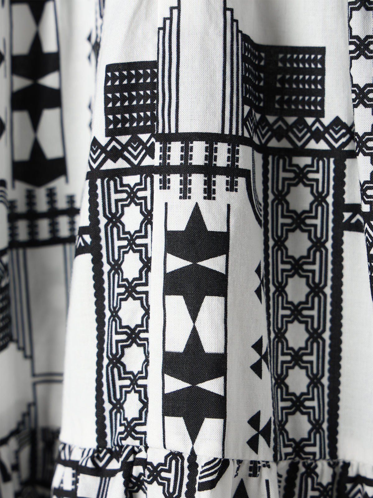 Geometric tiered Dress