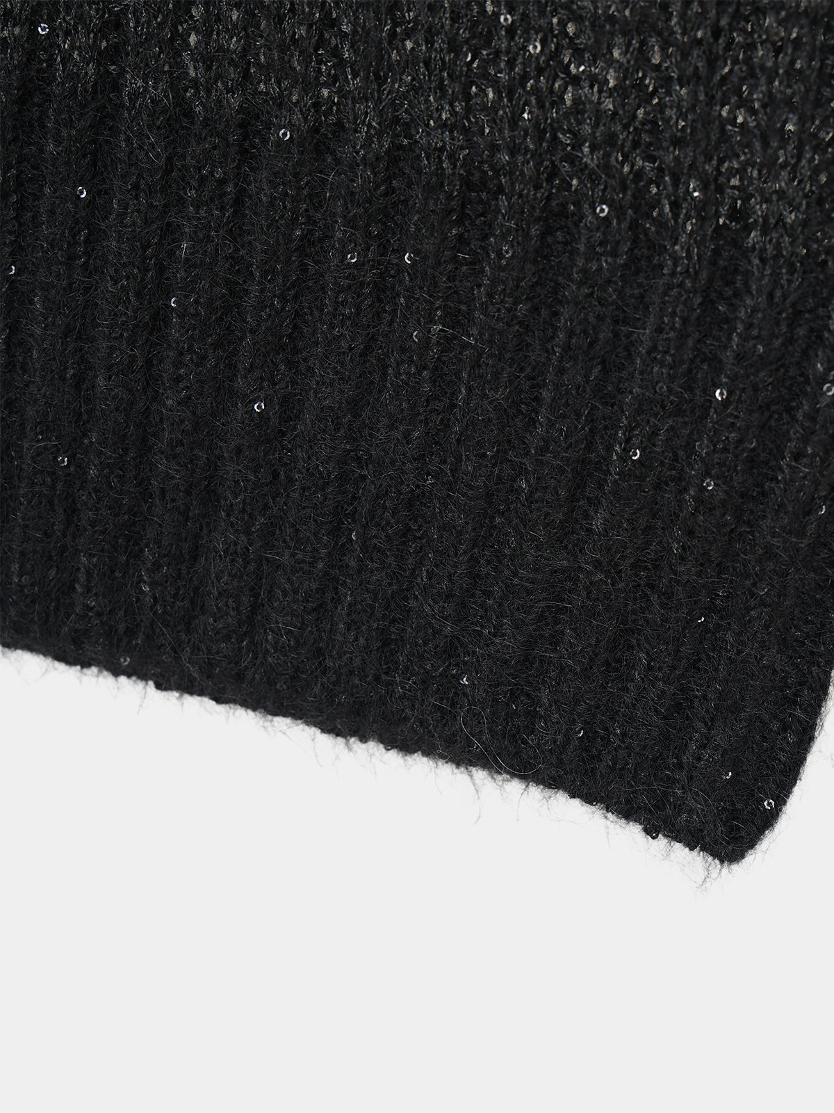 Sequin Sheer Polo Knit