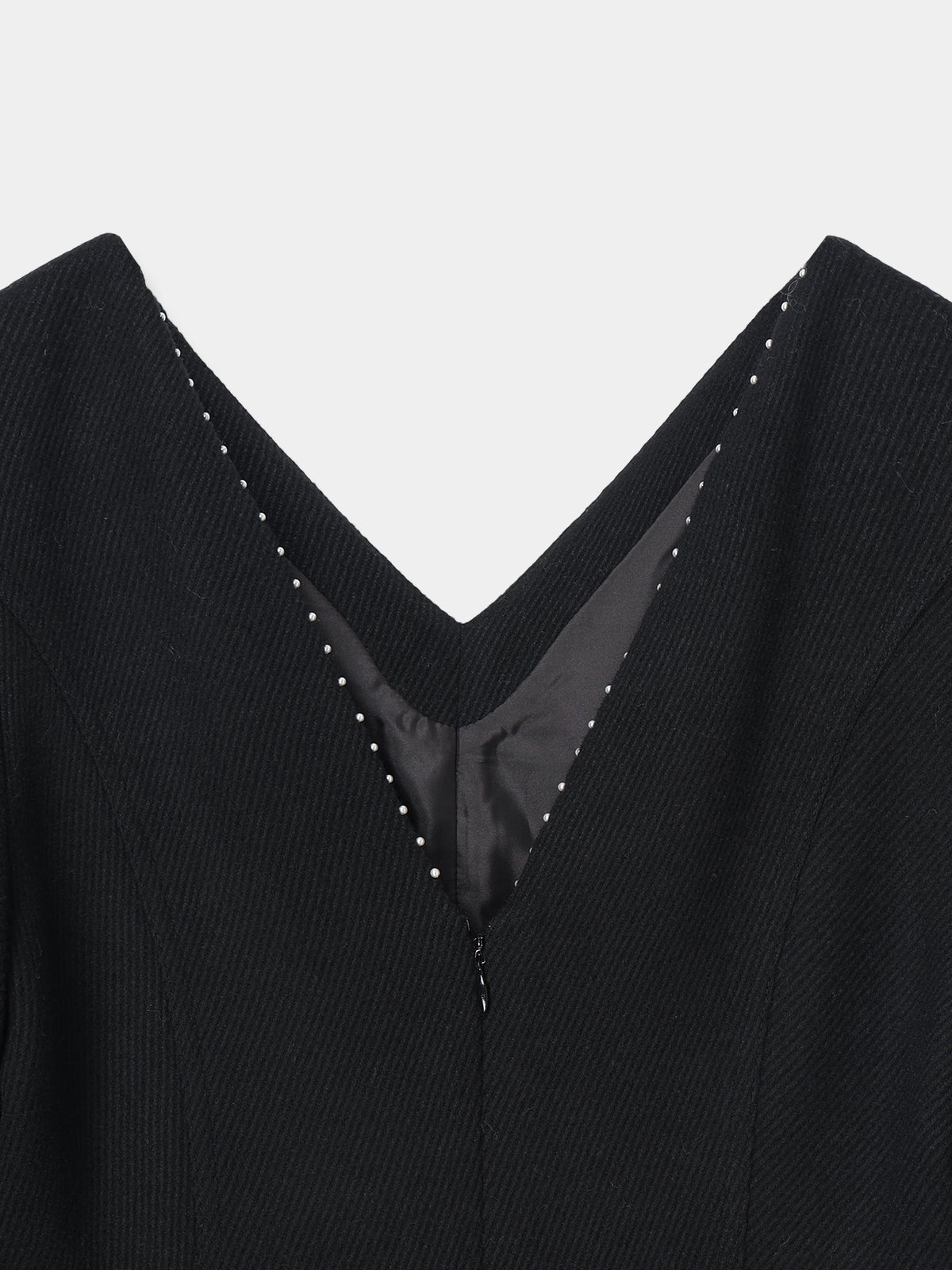 Pearl Trim Wool Combinaison