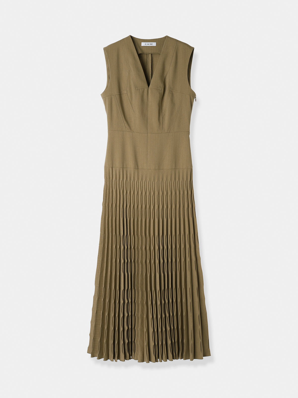 Shell Pleats Dress