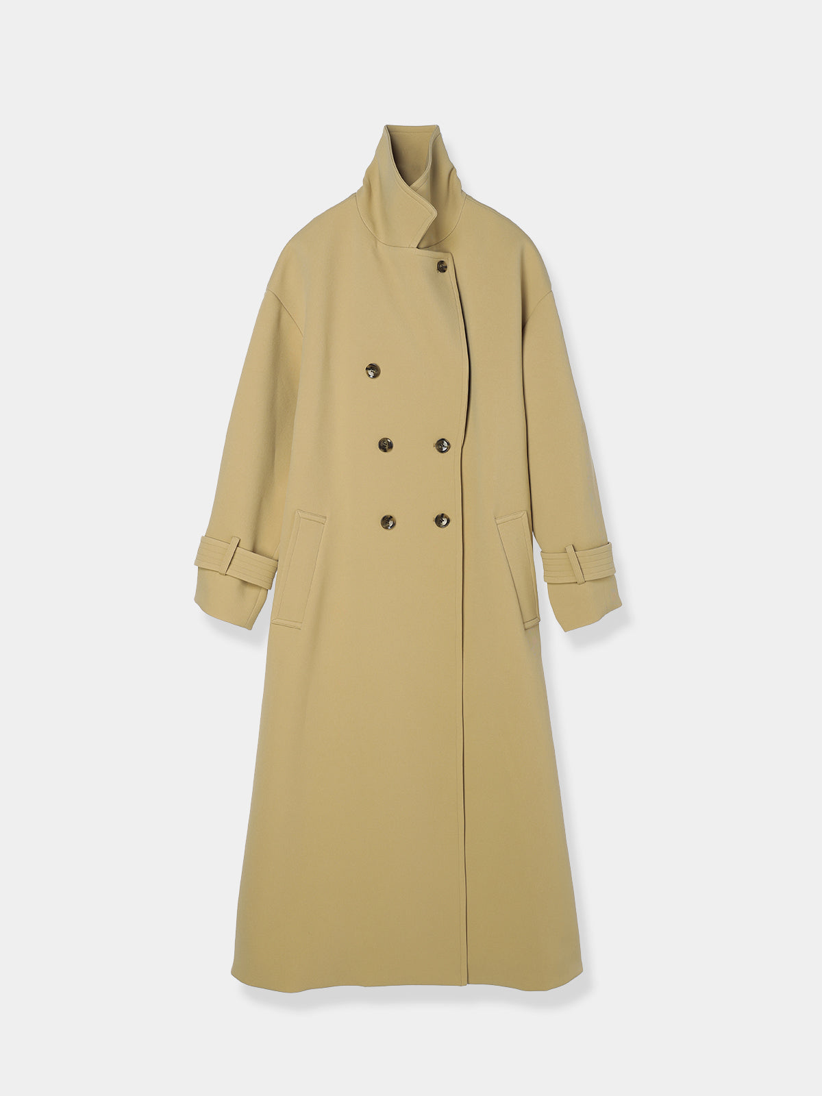 Wide belt Trench coat