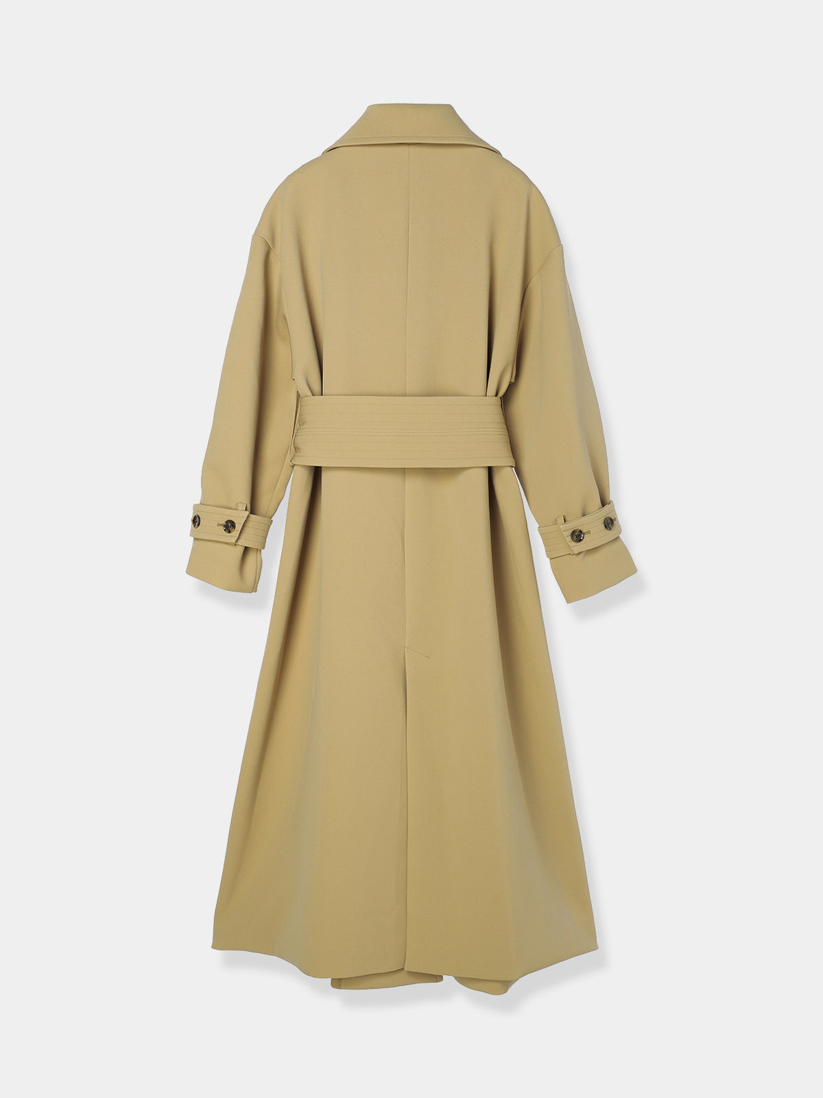 Wide belt Trench coat