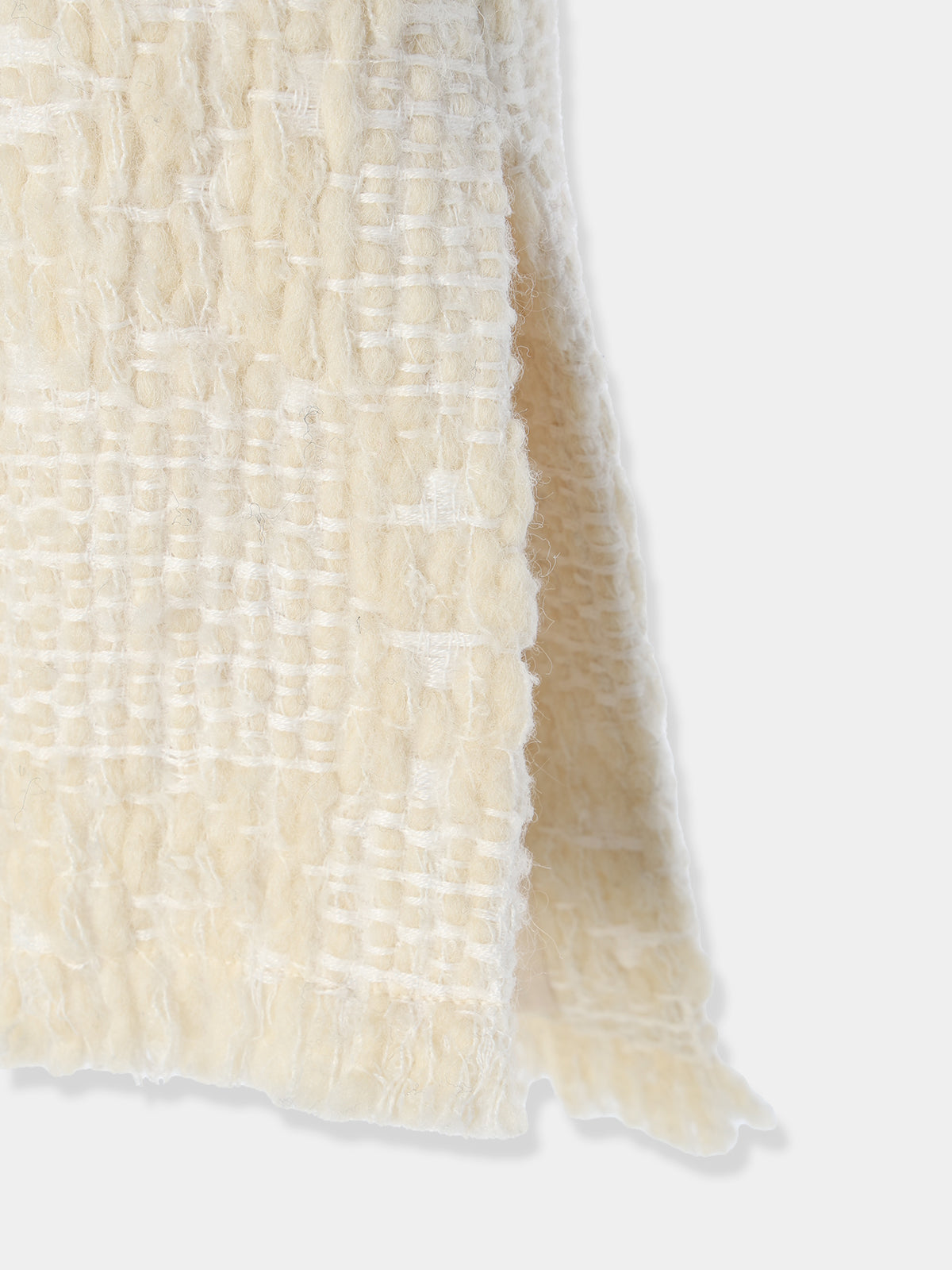 Fringe tweed vest
