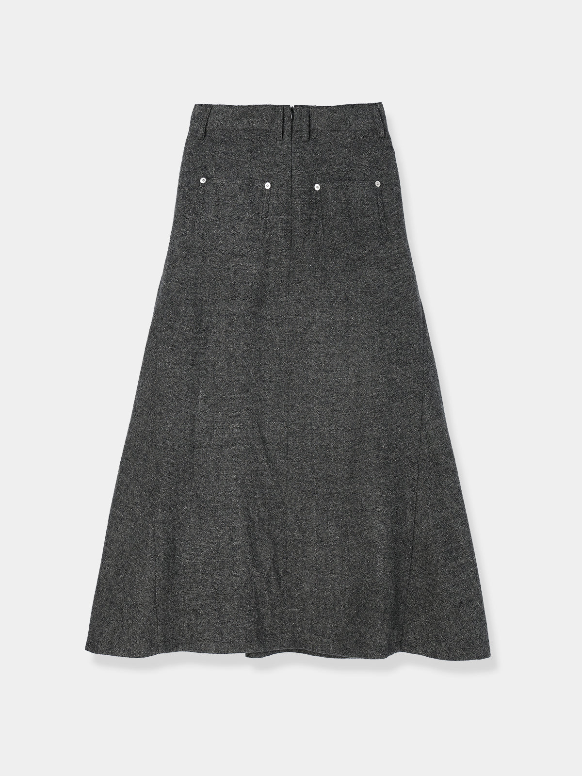 Front tuck Tweed skirt