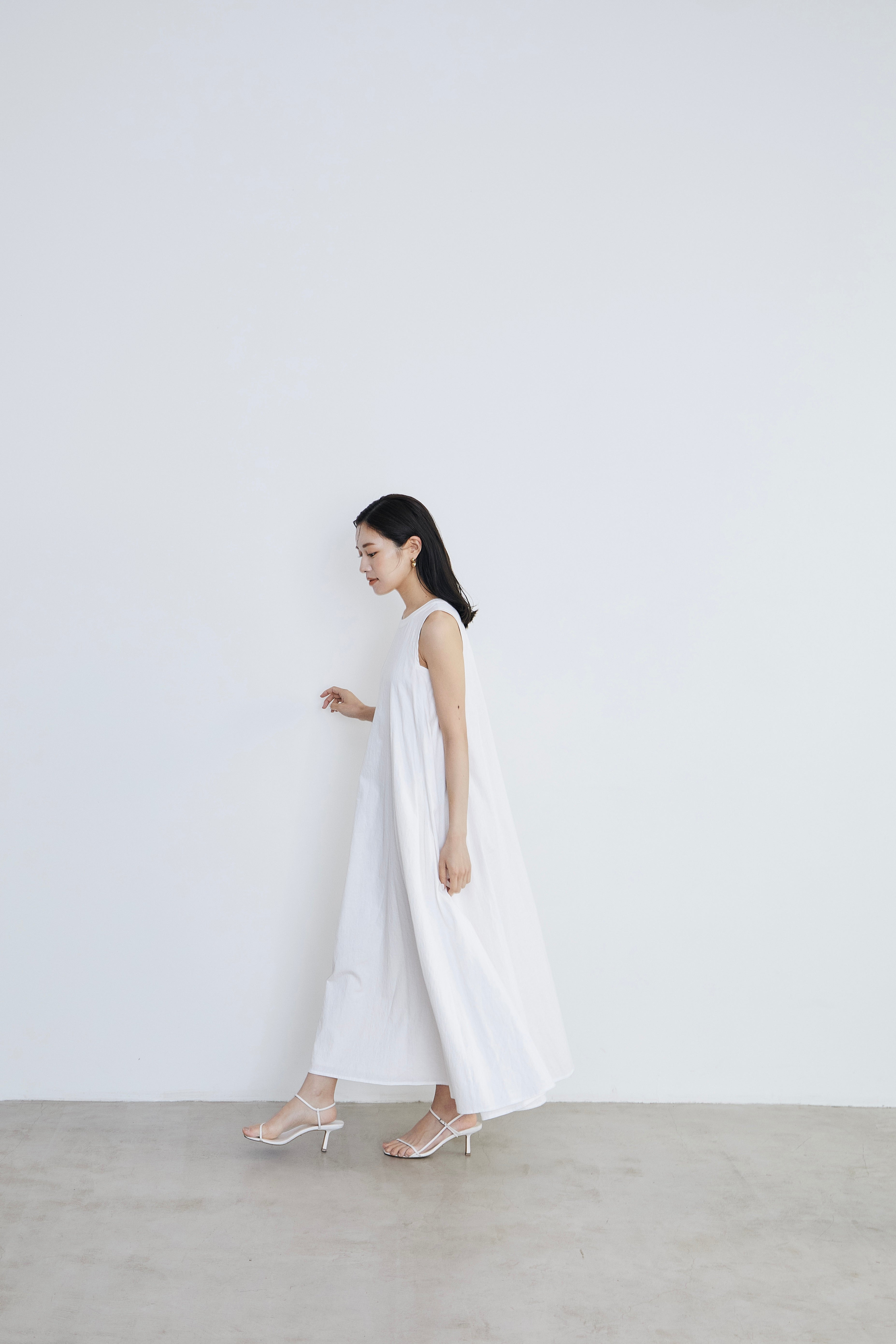 Paisley jacquard piping Dress