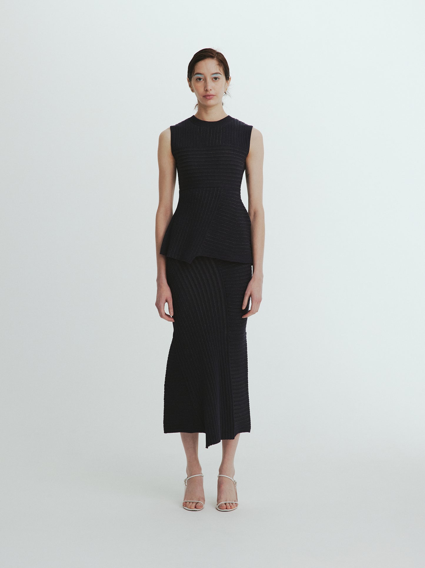 Panel Rib Knit Skirt