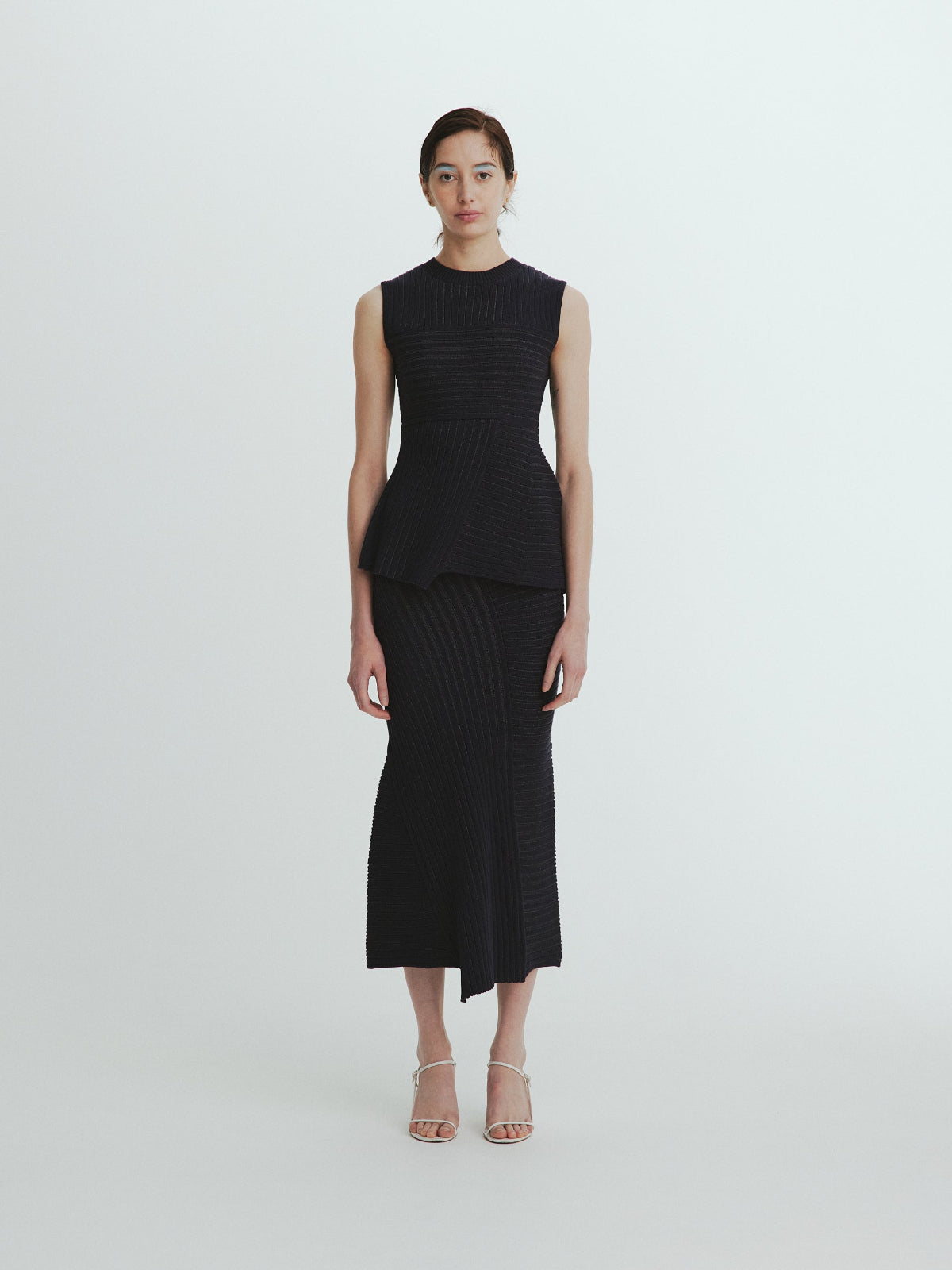 Panel Rib Knit Skirt