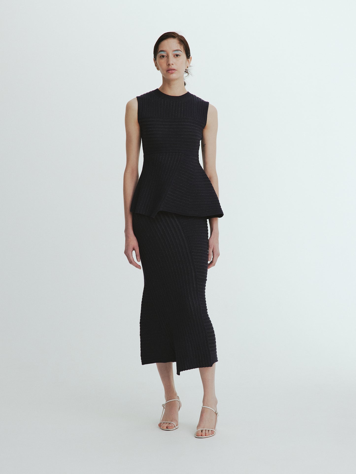 Panel Rib Knit Skirt