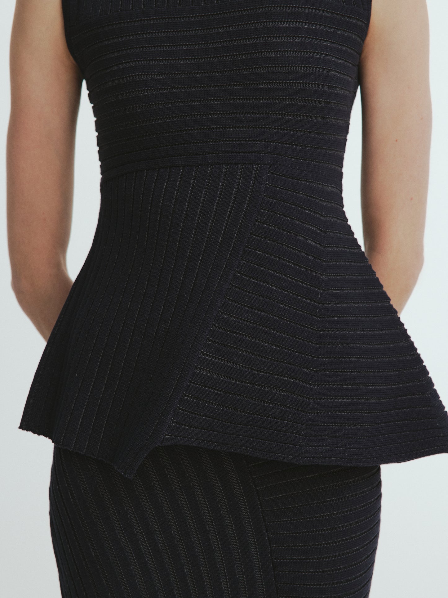 Panel Rib Knit Tops