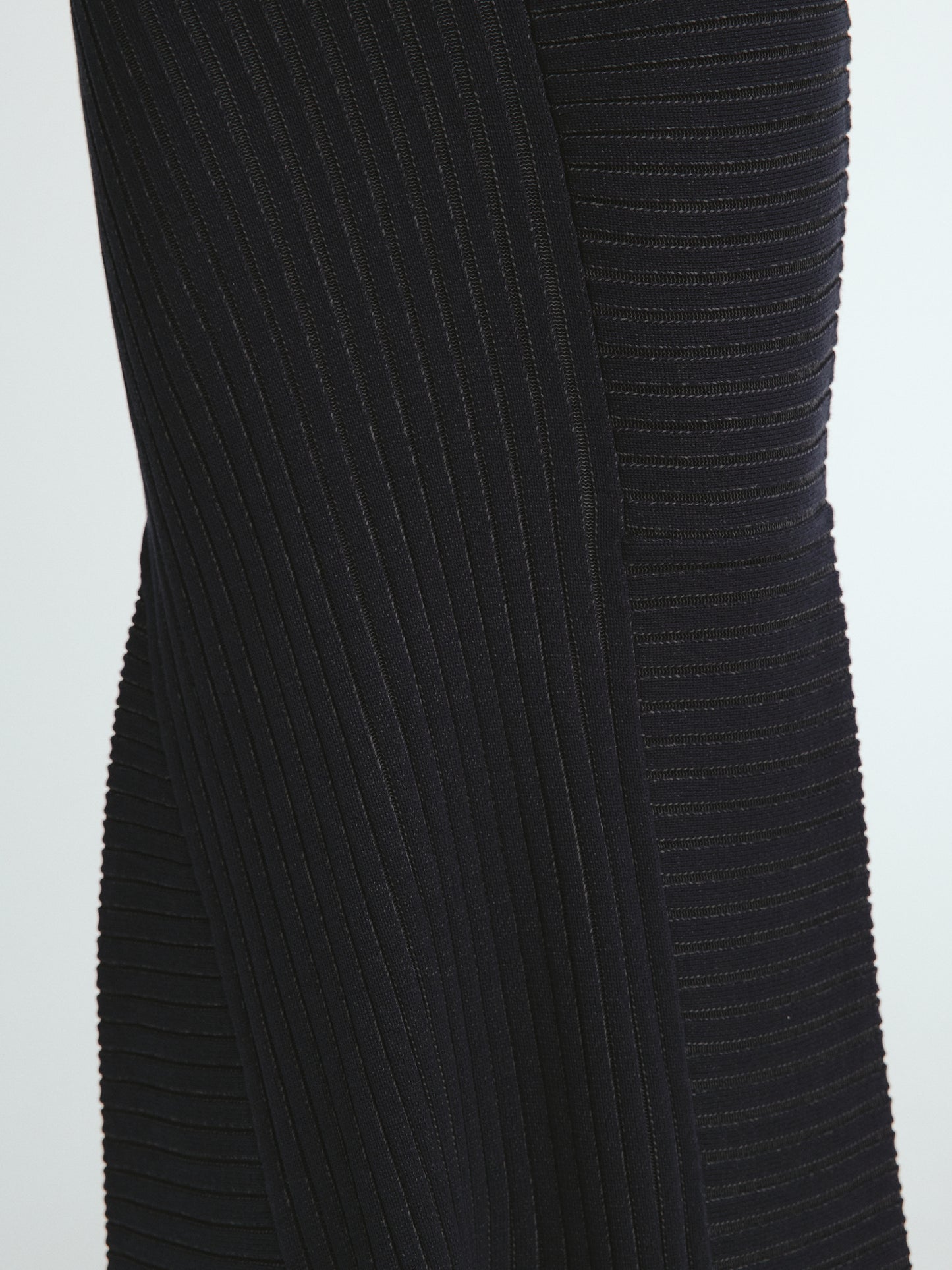 Panel rib knit Skirt