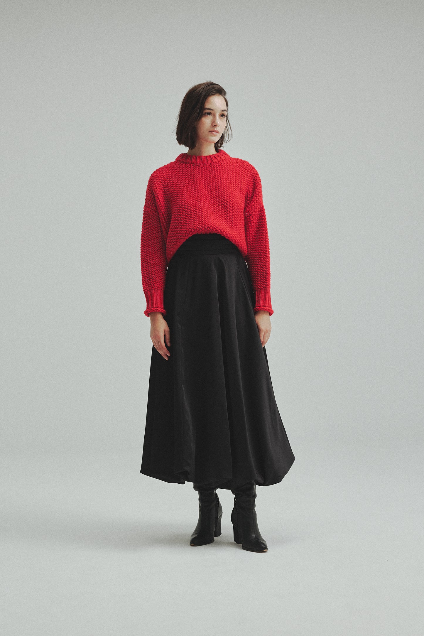 Waist Drape Balloon skirt