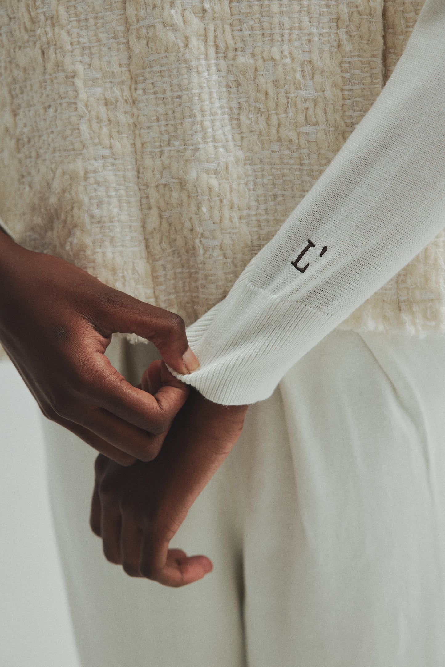 Wide knit Pants