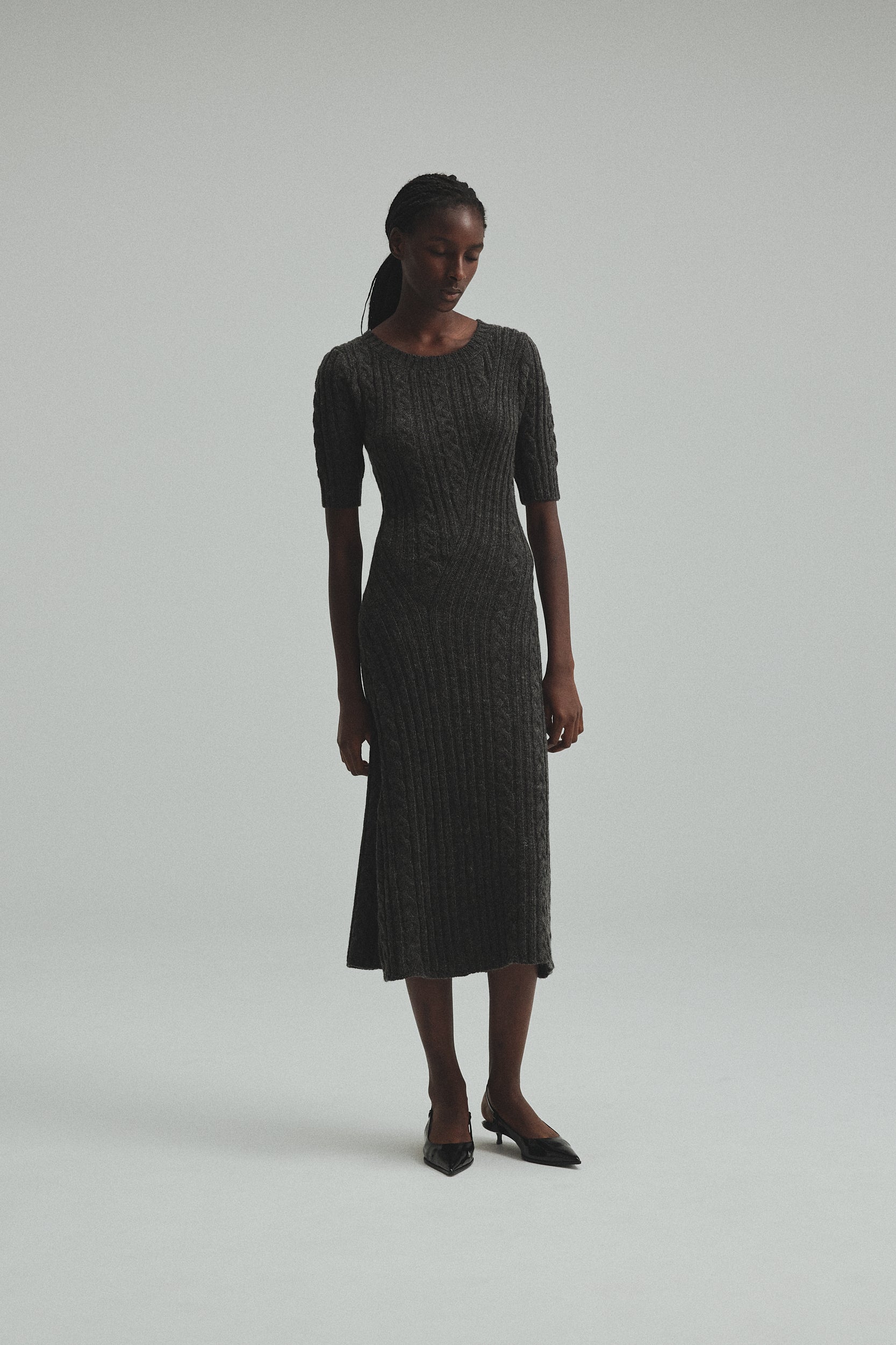 Cable knit Dress