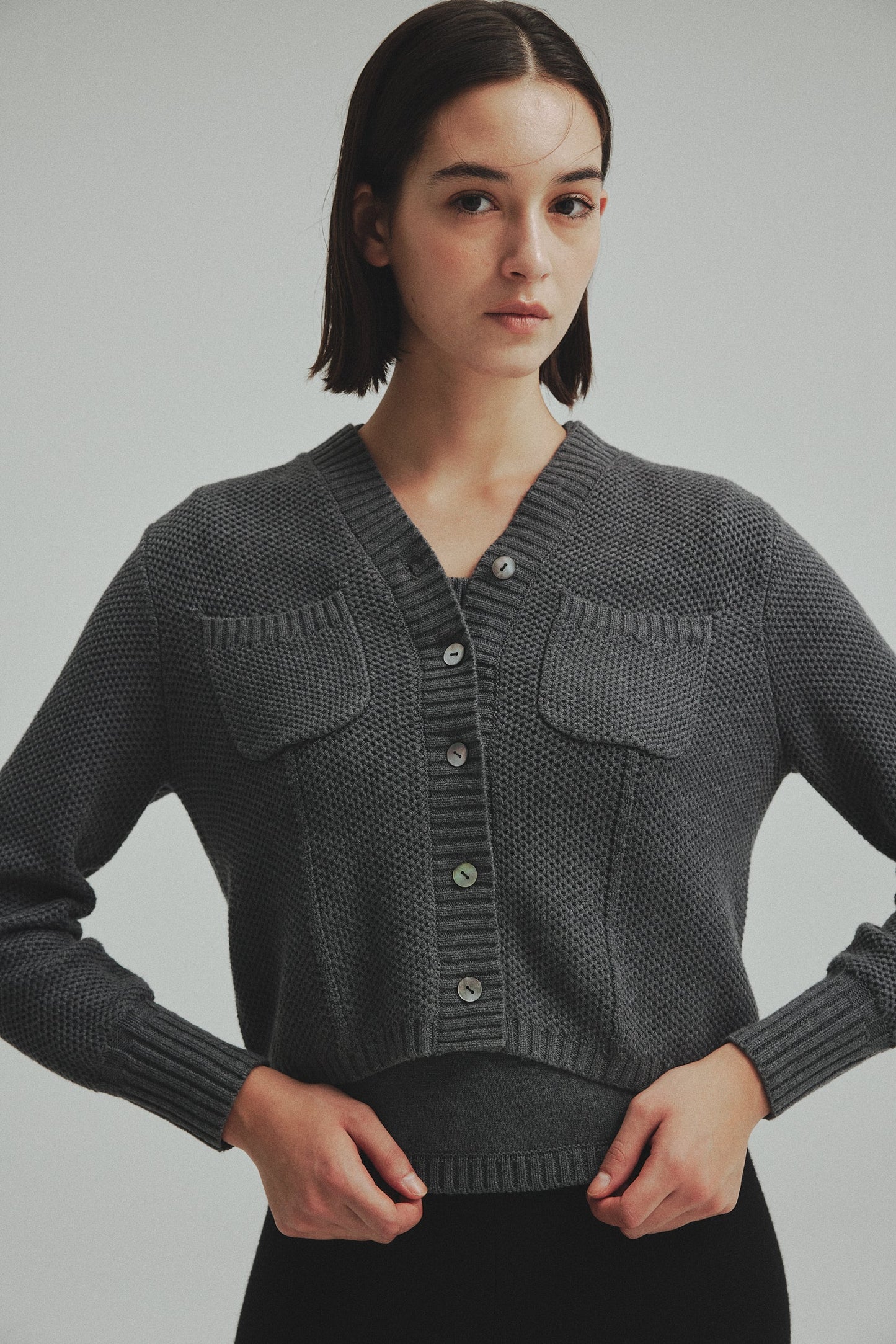 【再入荷】Basket Knit Cardigan