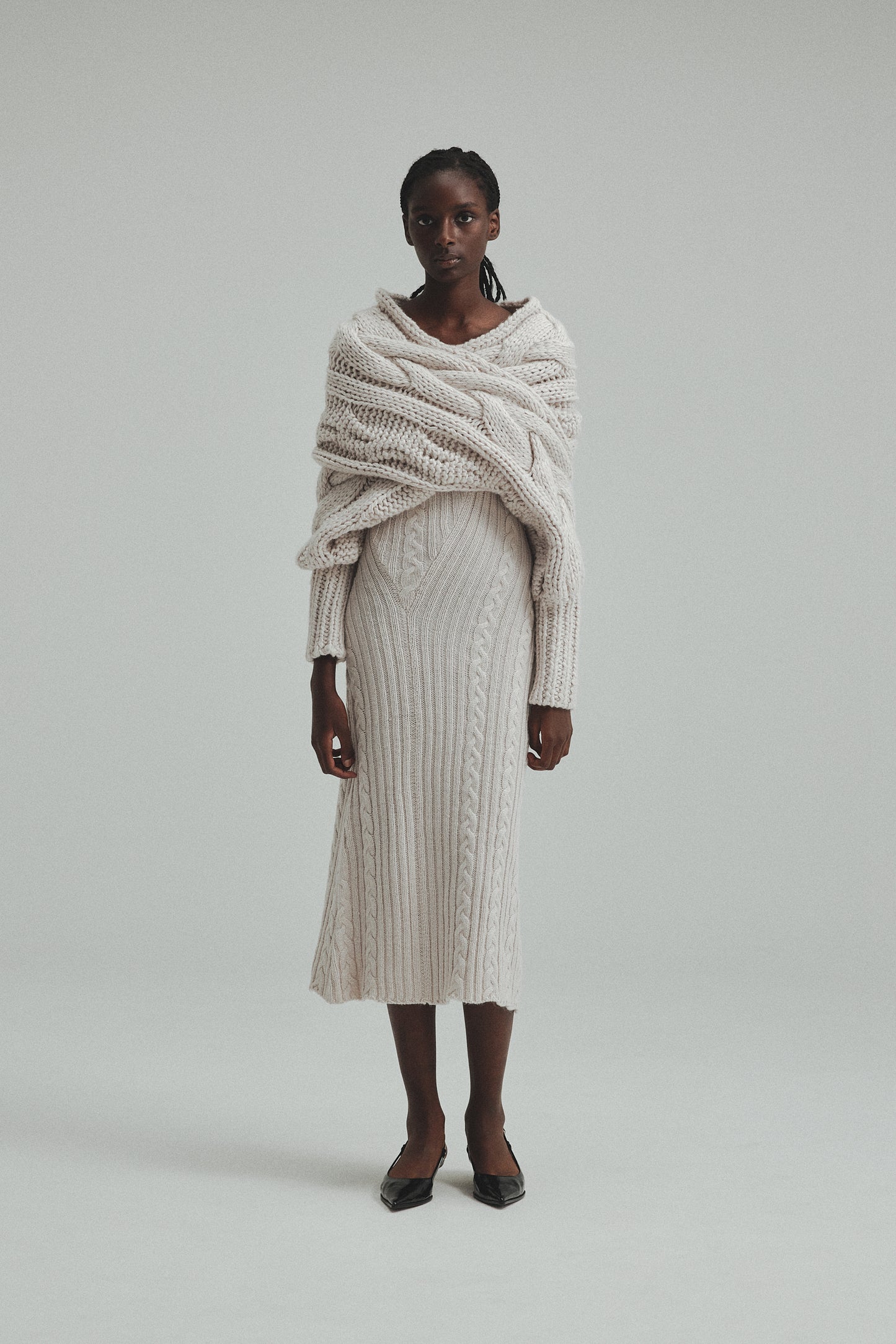 Cable knit Dress