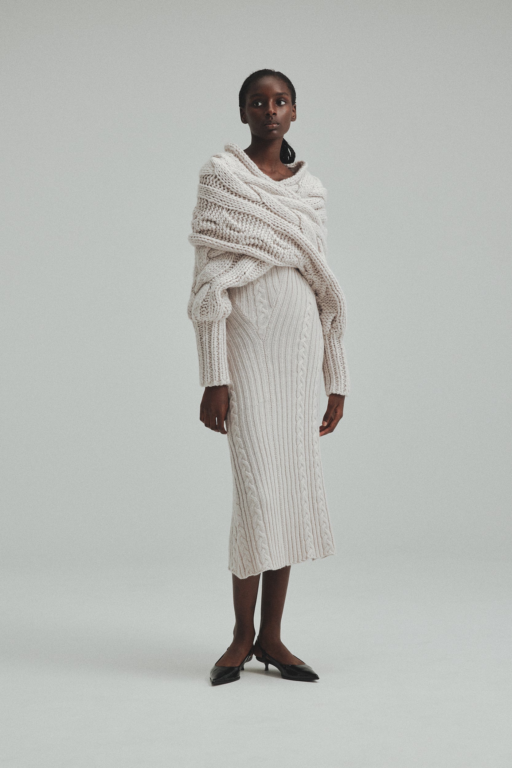 Cable knit Dress
