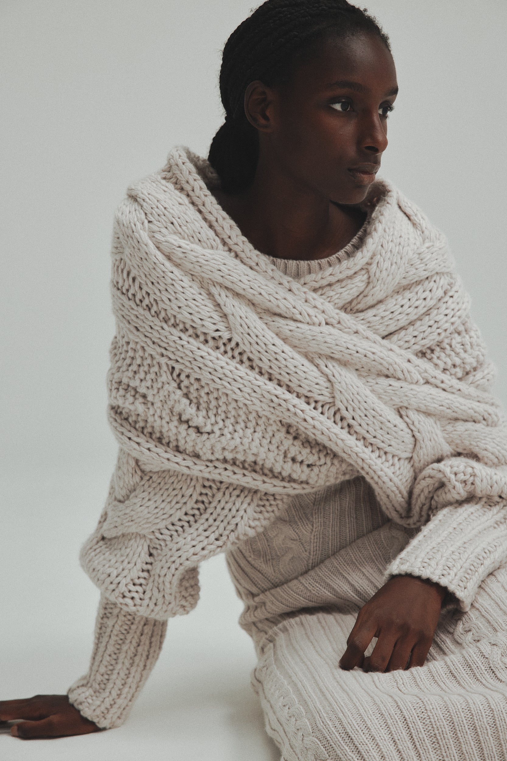 サイズL'AUBE BLANC  knit tops \u0026one-piece