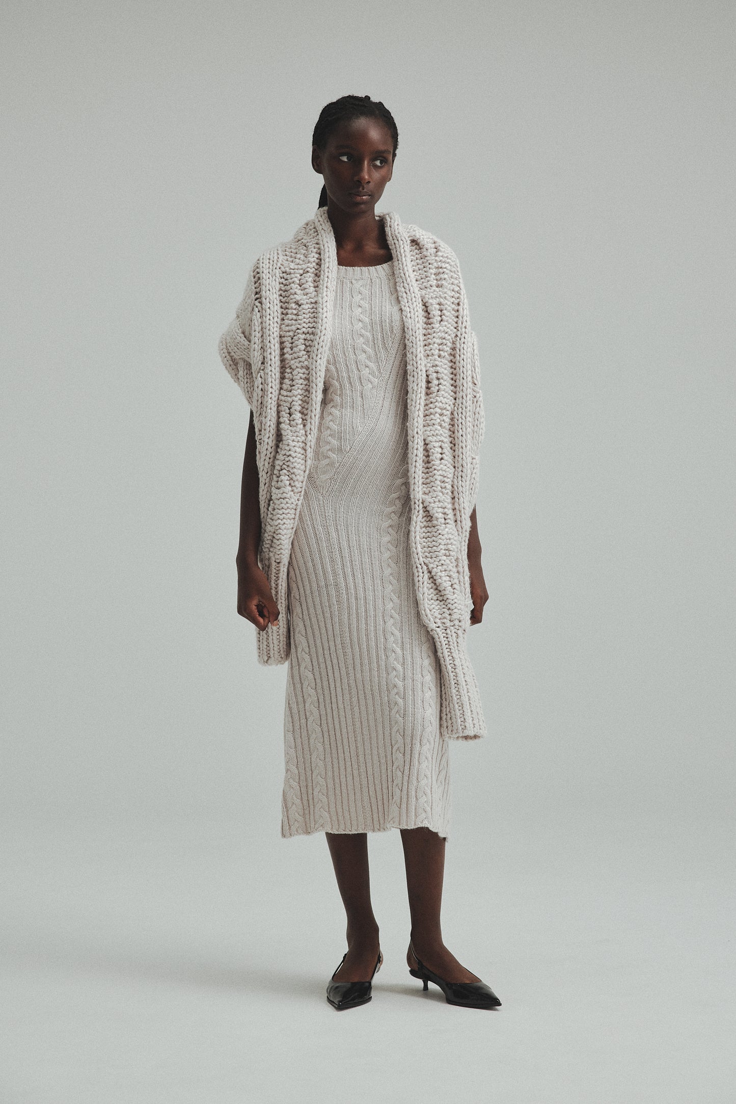 Cable knit Dress