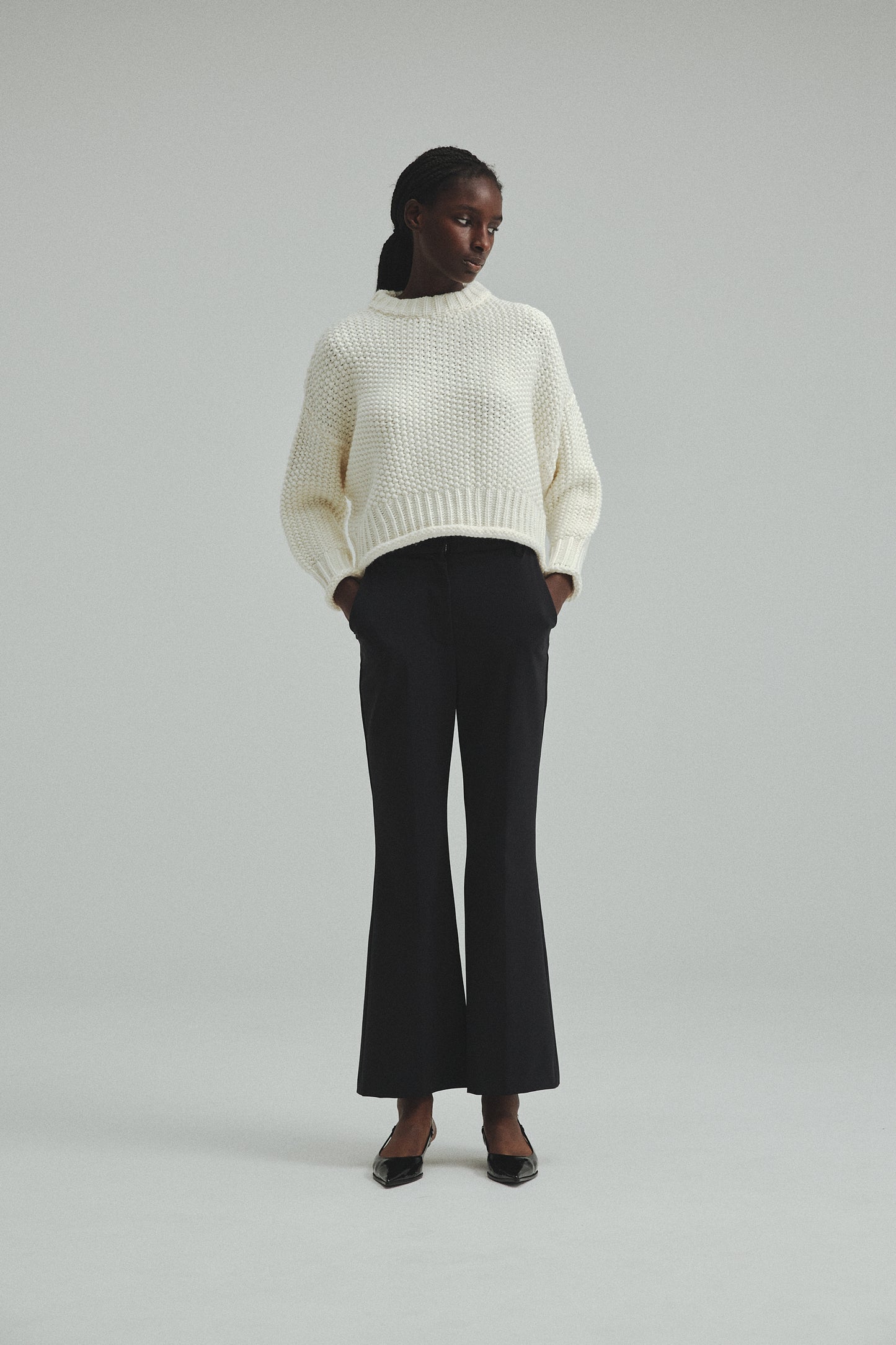 Back vents Flare pants