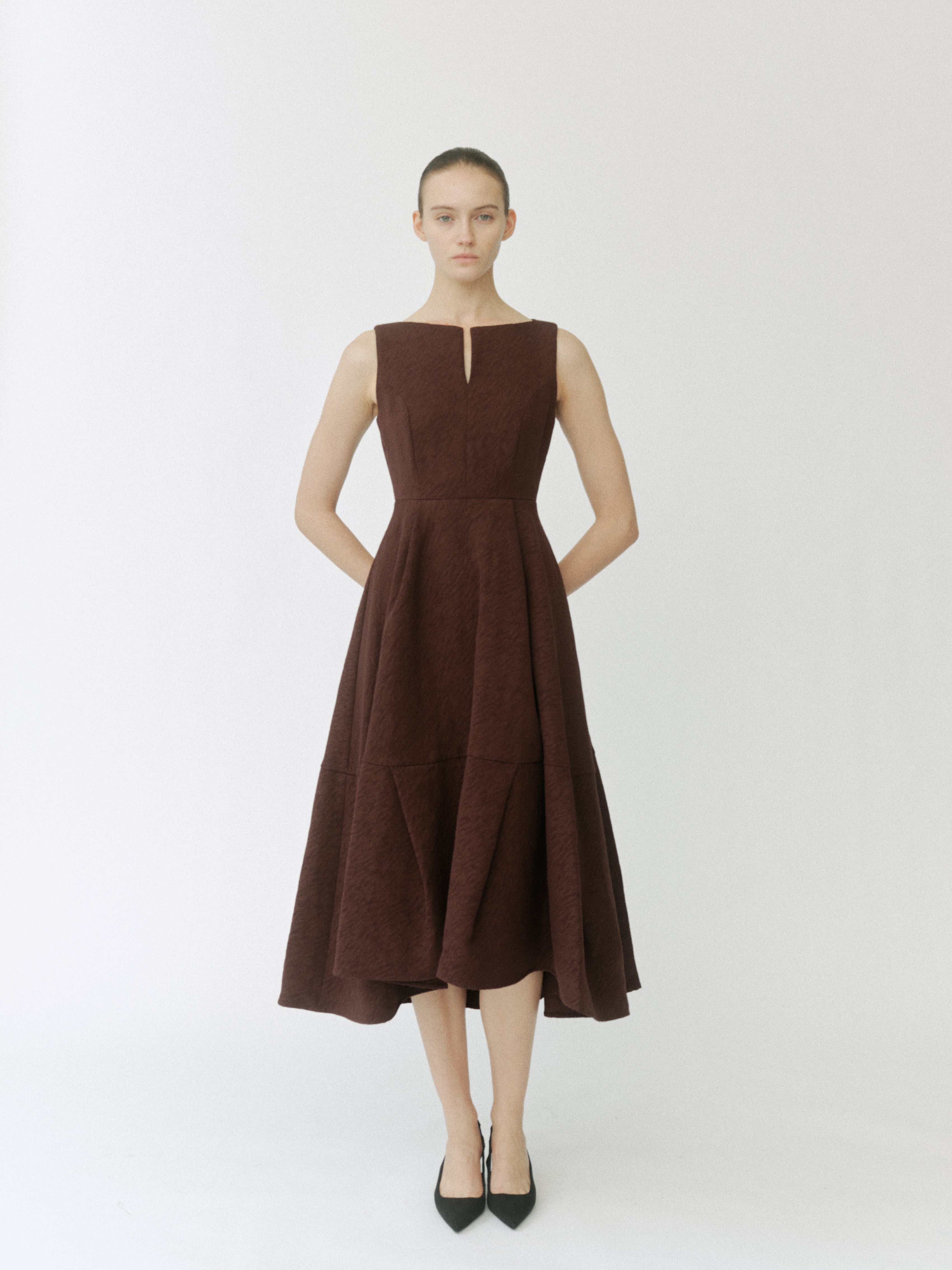 Keyneck Jacquard Dress