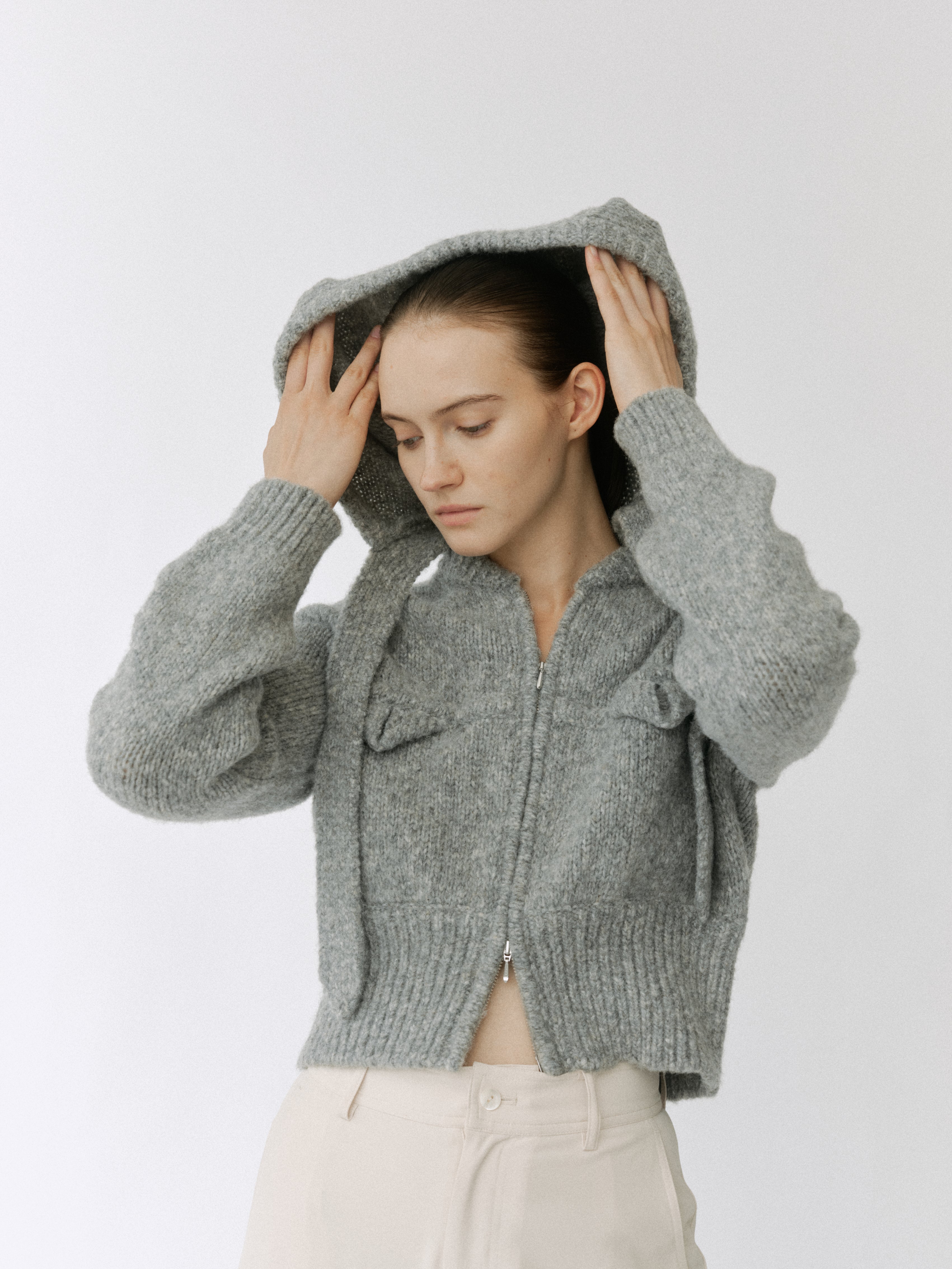 【POPUP】Detachable Hood Knit Blouson