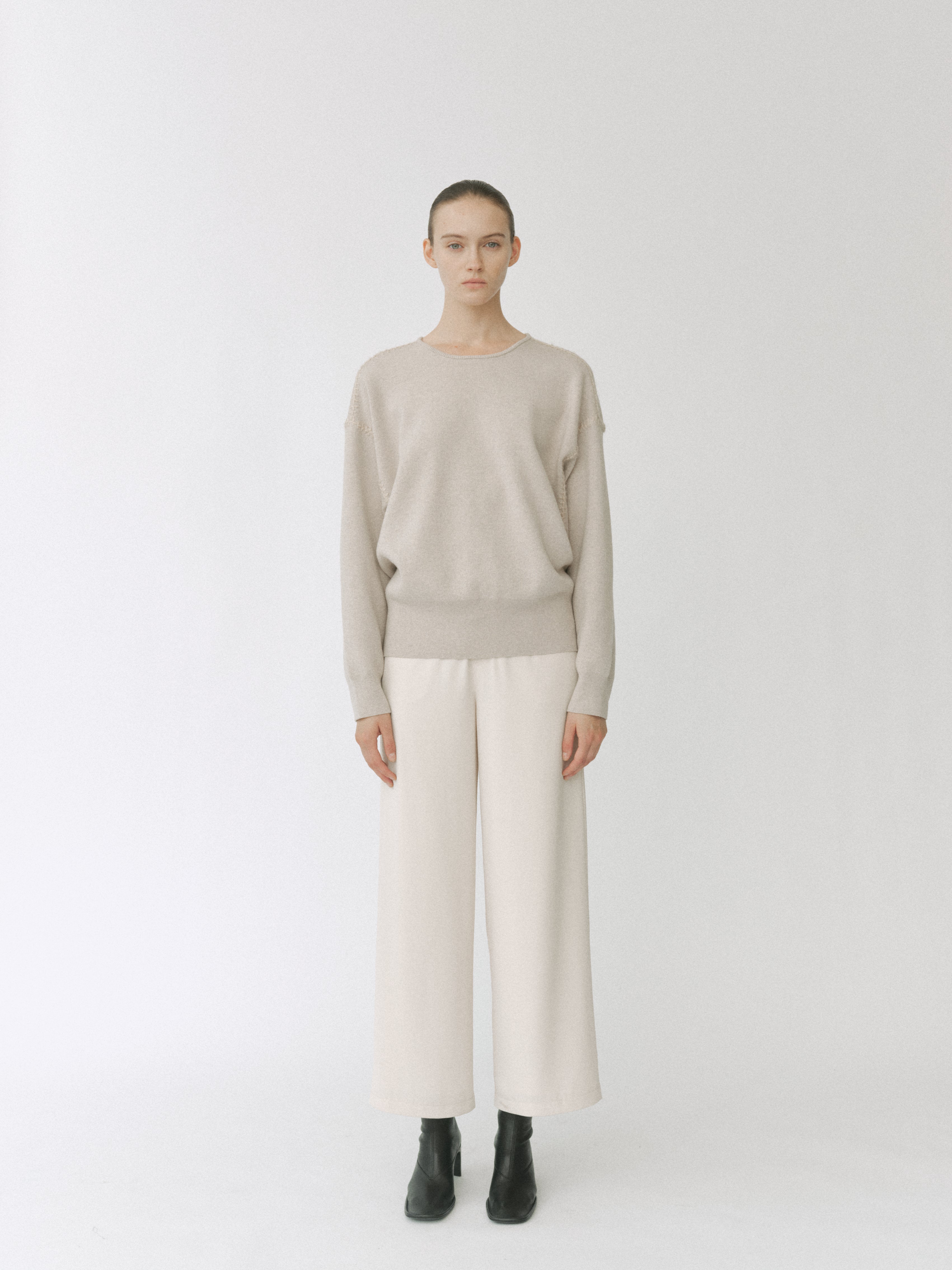 Contrast Stitch Oversized Knit