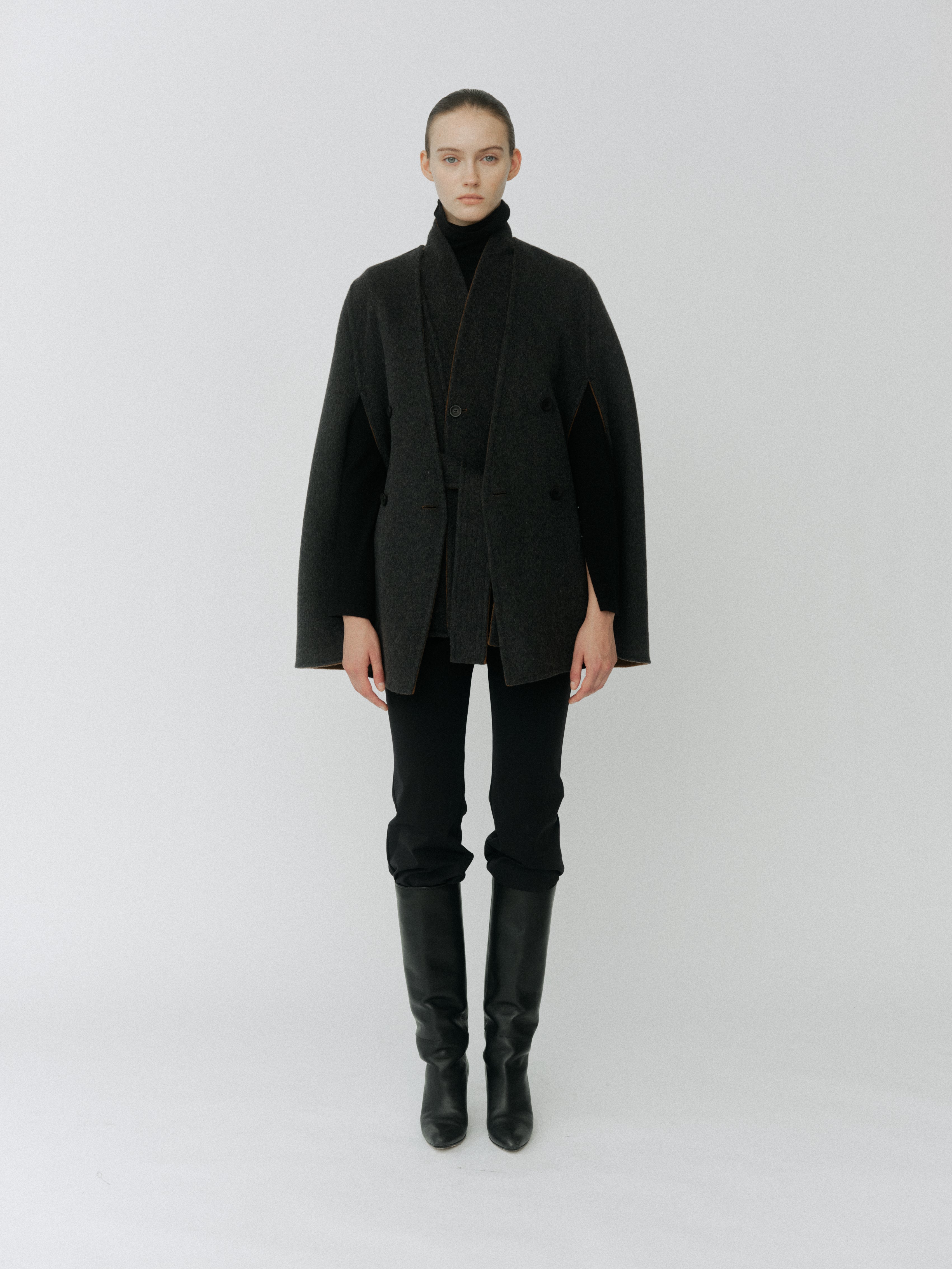Dual Face Cape Coat