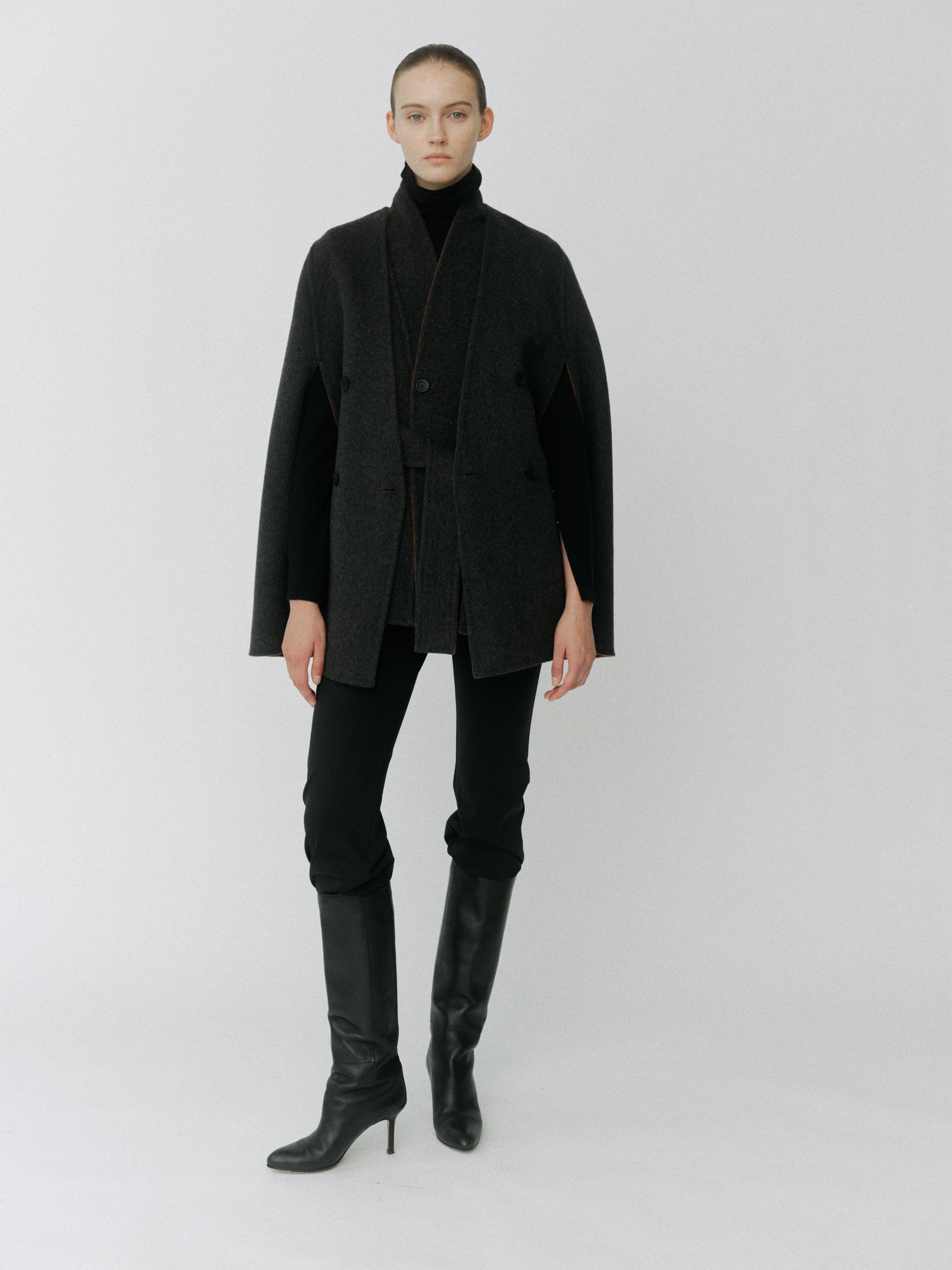 Dual Face Cape Coat