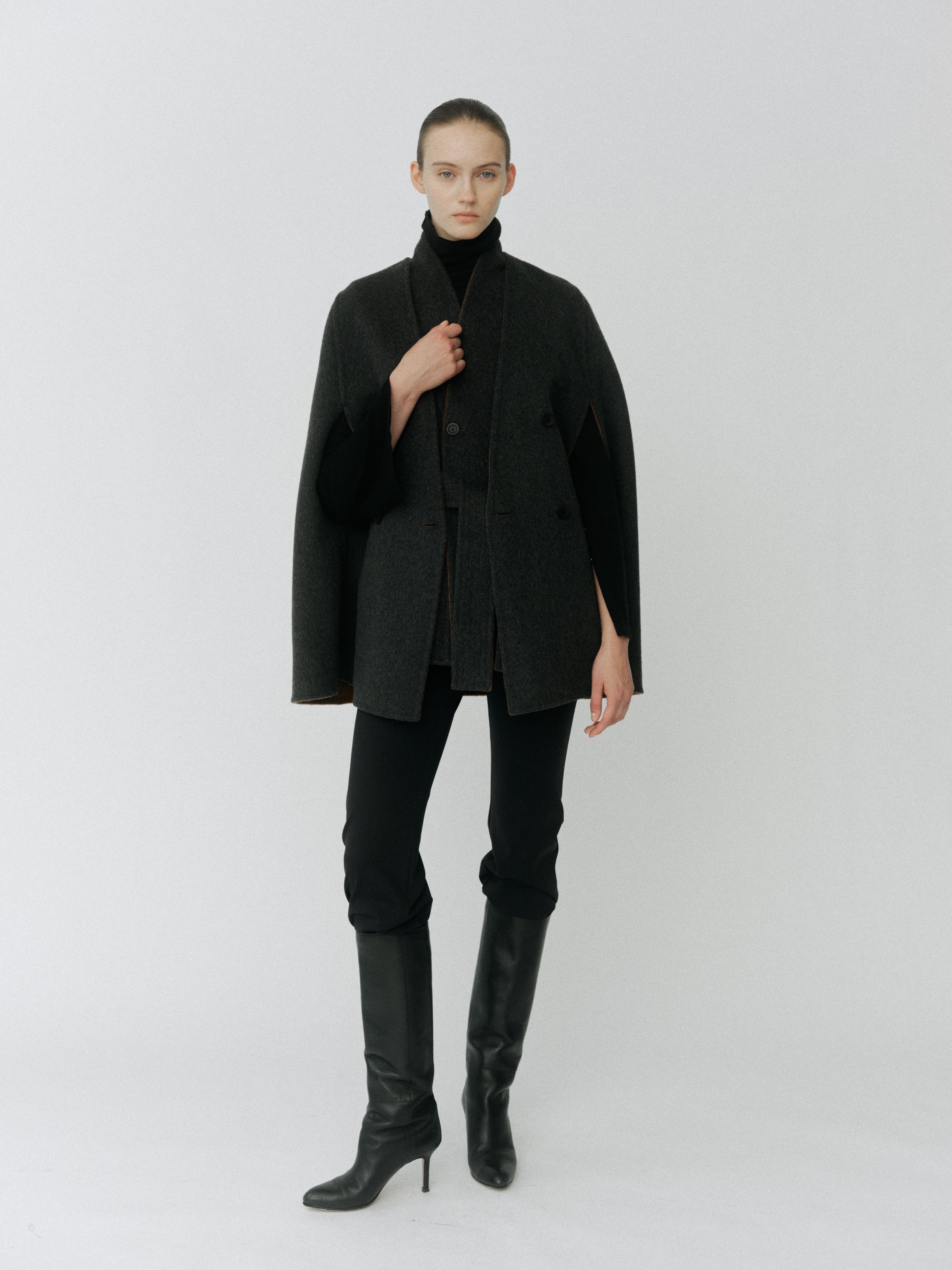 Dual Face Cape Coat