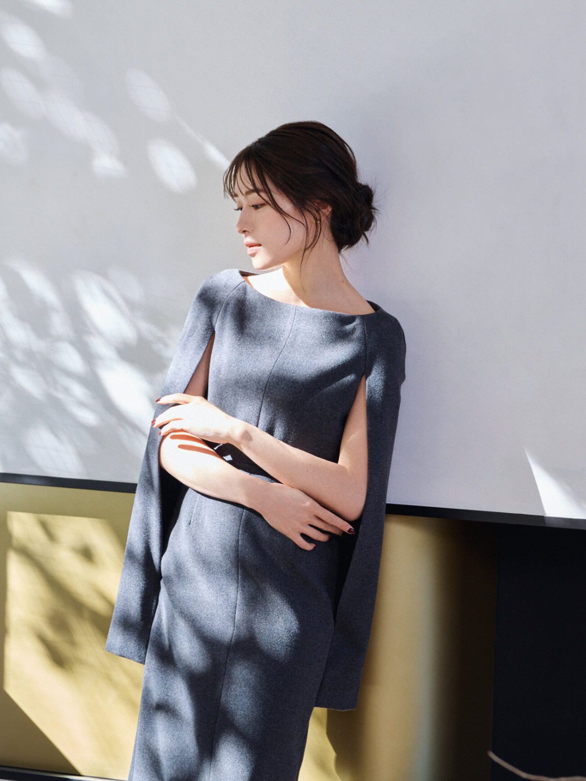 Narrow line Cape Dress