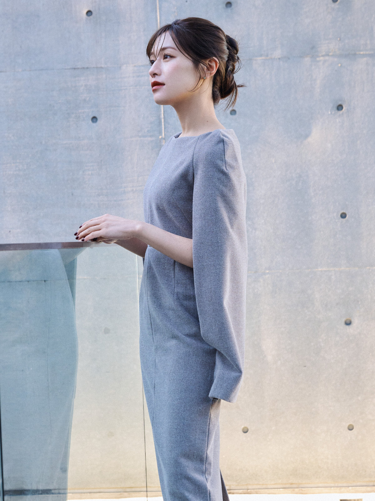 Narrow line Cape Dress