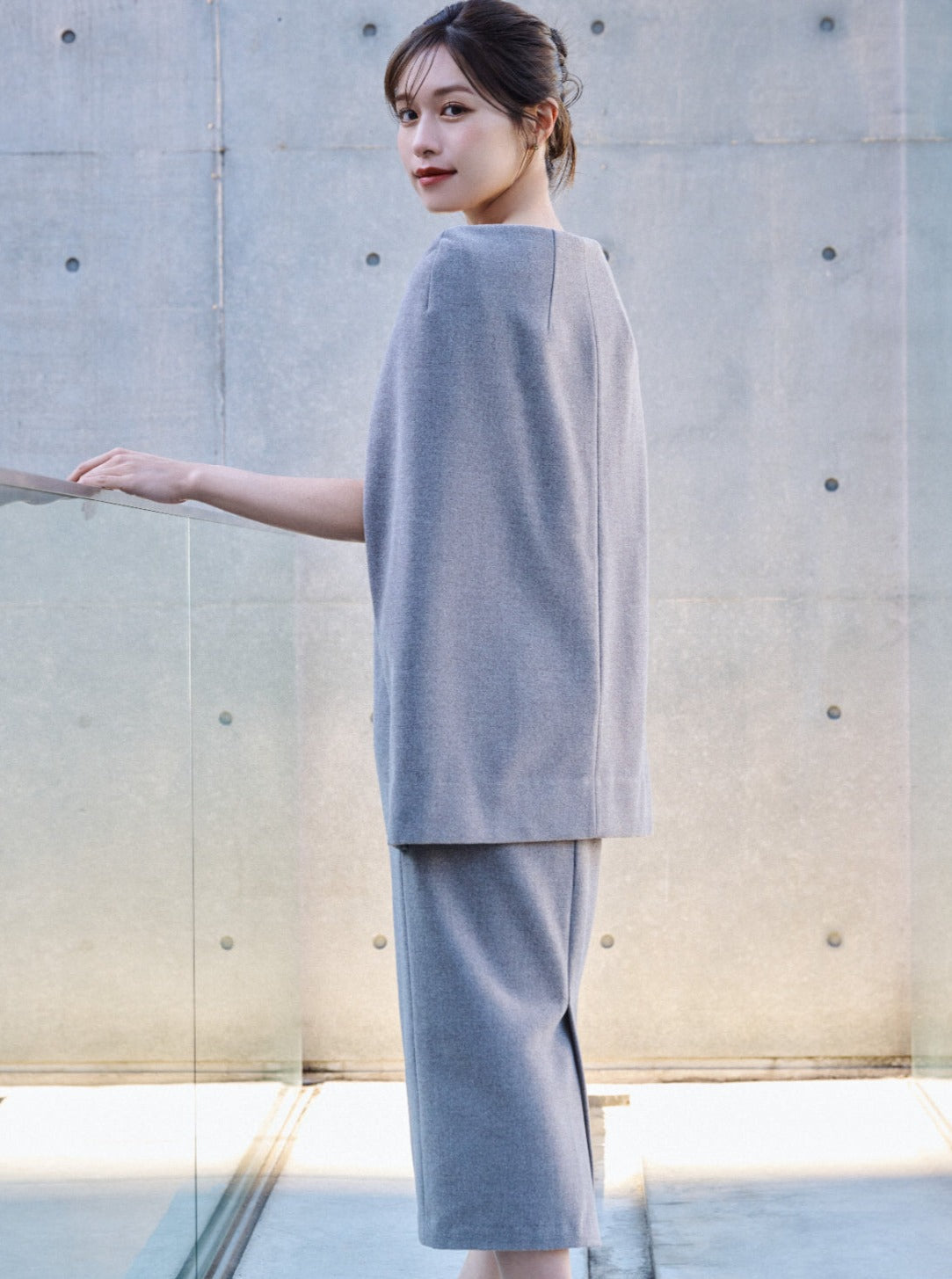 Narrow line Cape Dress