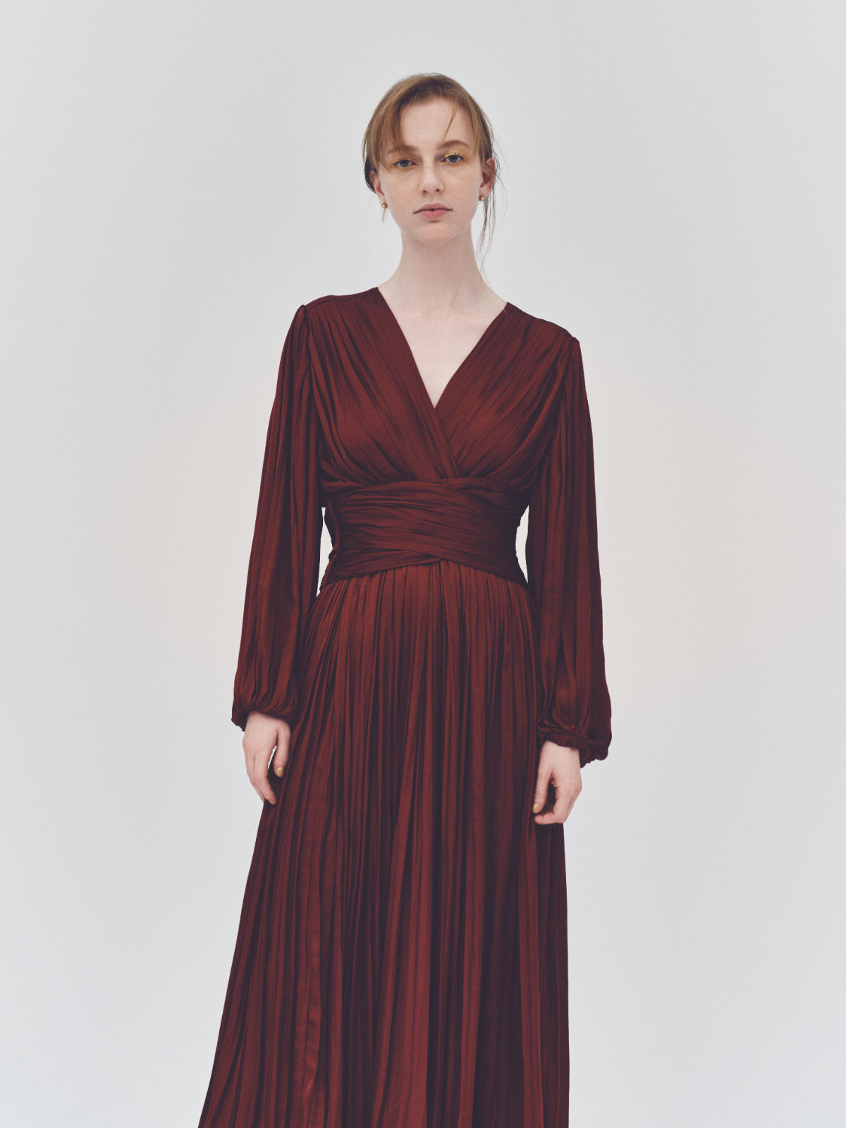 結婚式 flare pleats dress laubeblanc red m - www.magnumaccountancy.com