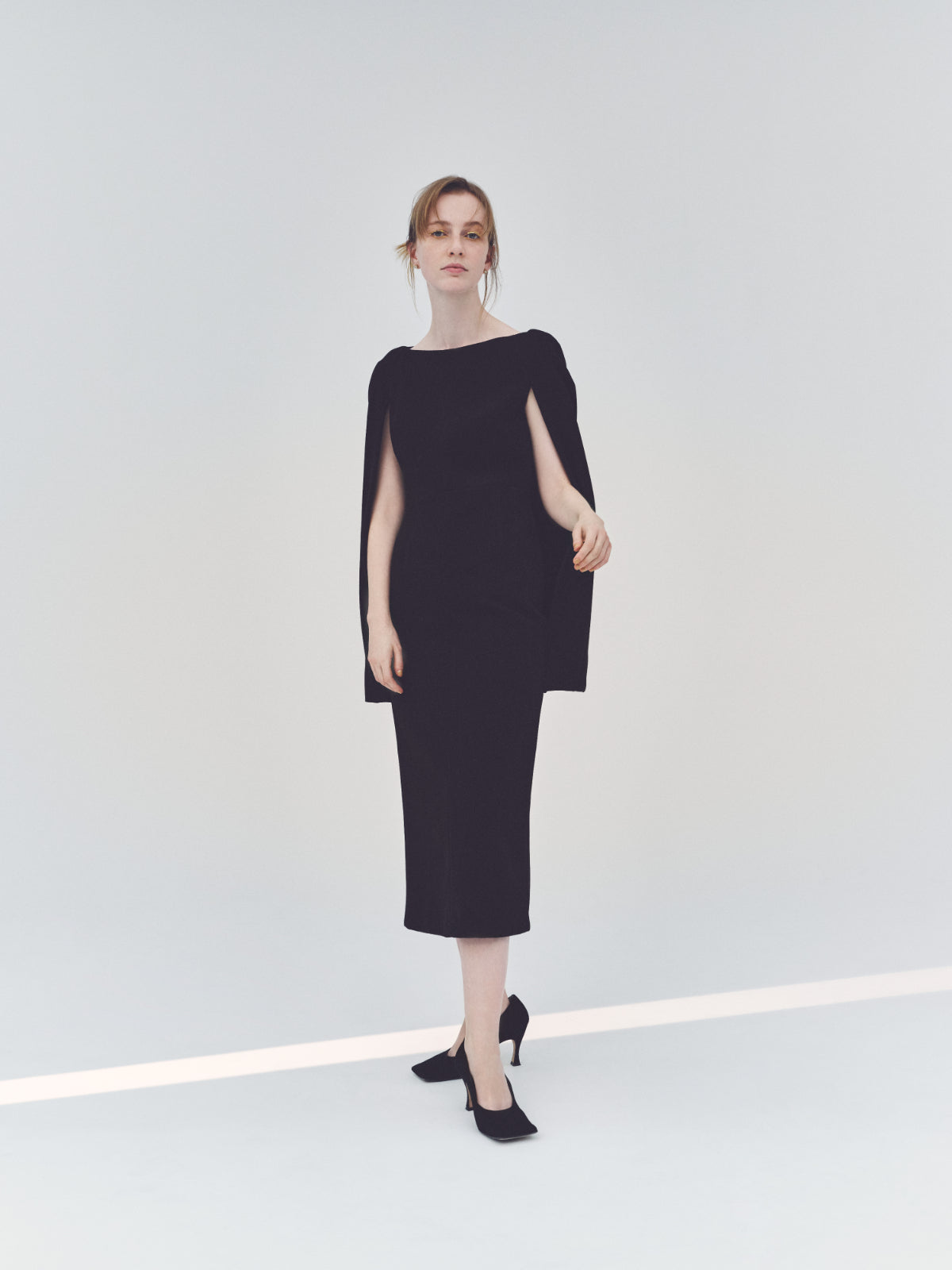 Narrow line Cape Dress