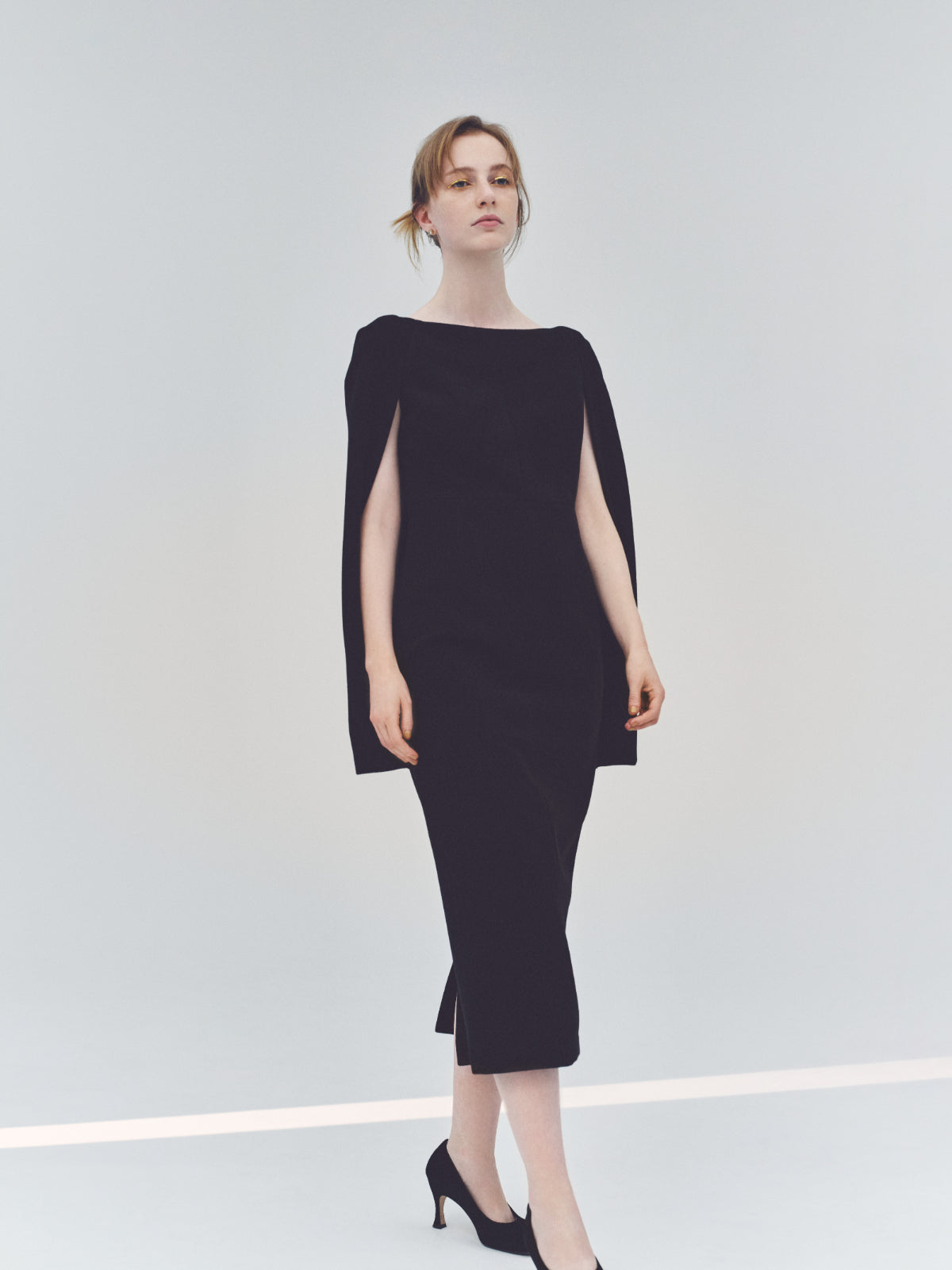 Narrow line Cape Dress