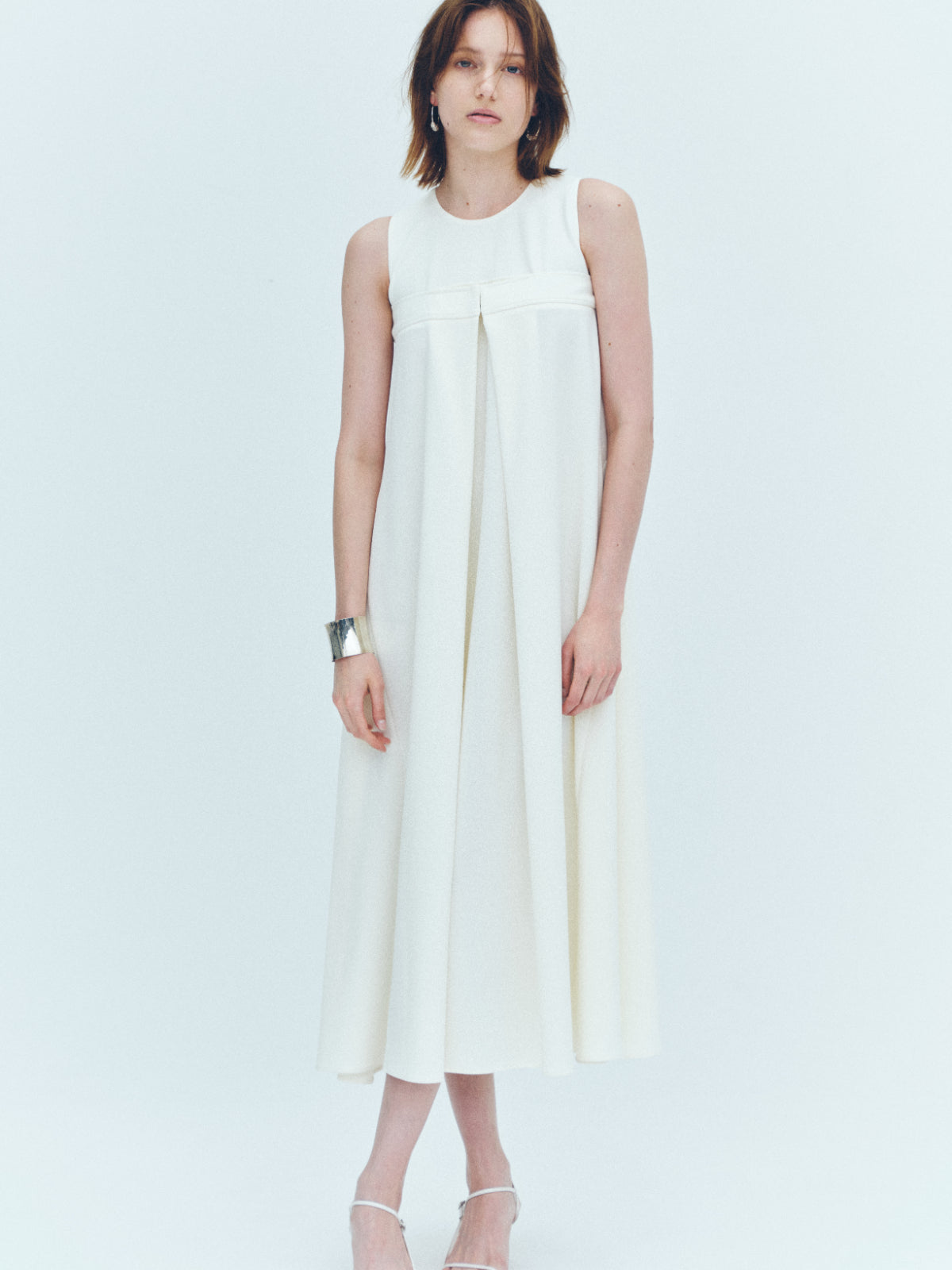 Front tuck flare Dress