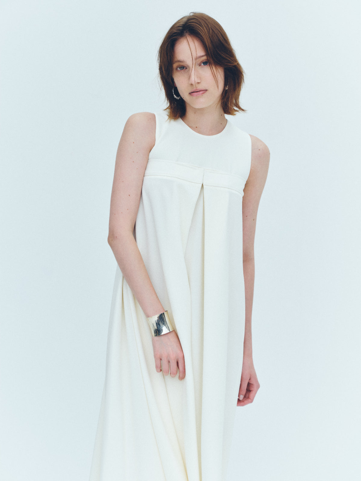 Front tuck flare Dress