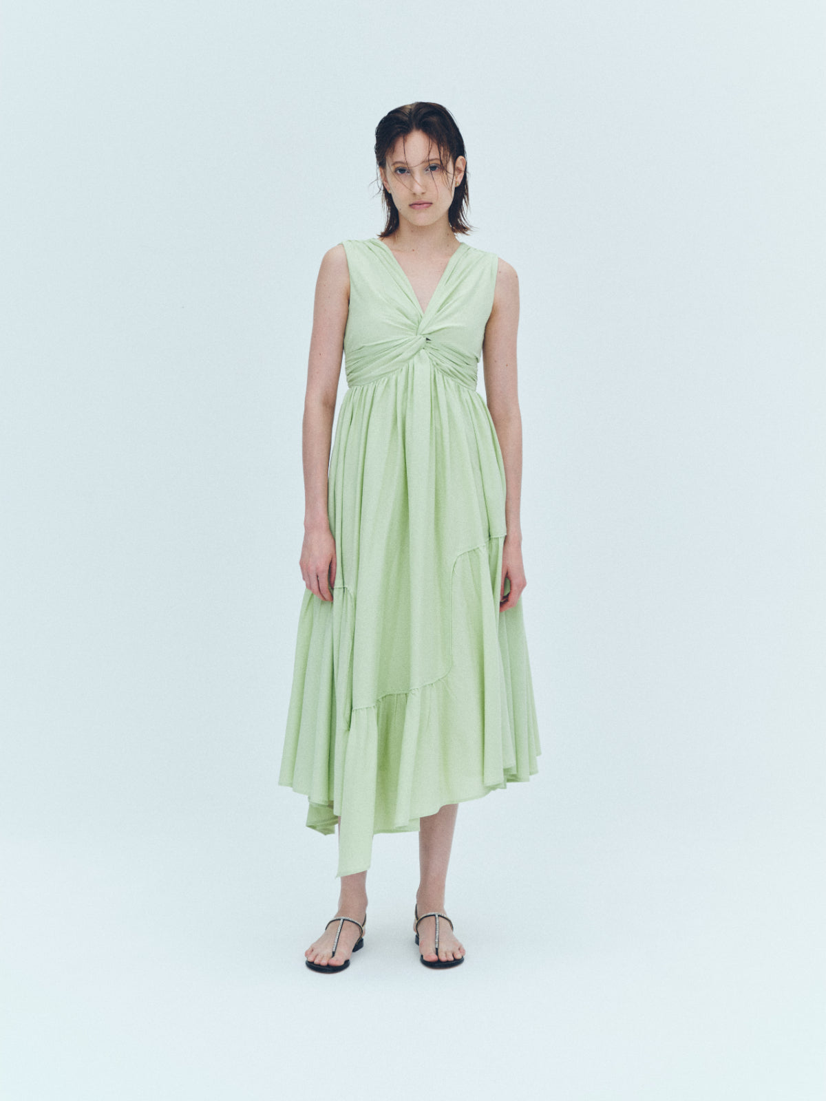Irregular hem twist Dress