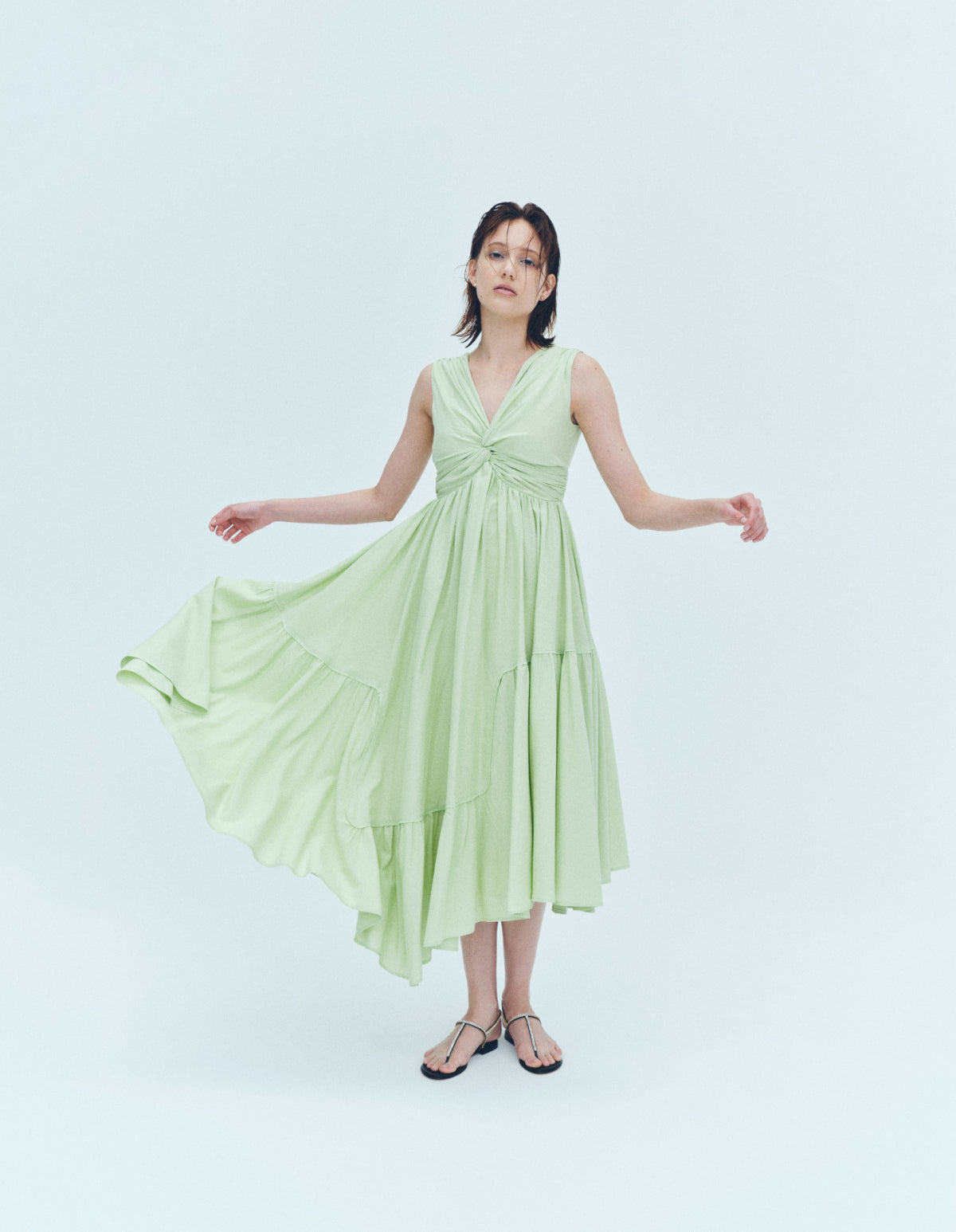 Irregular hem twist Dress