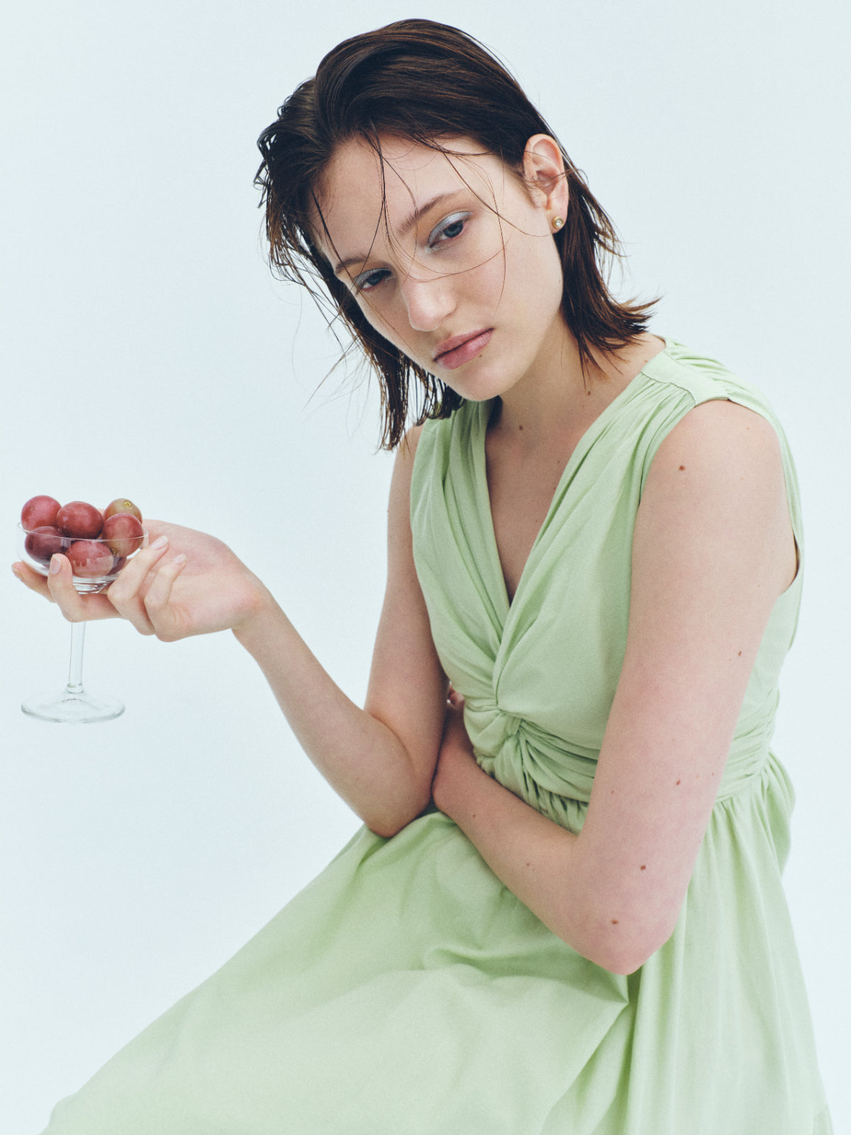 Irregular hem twist Dress